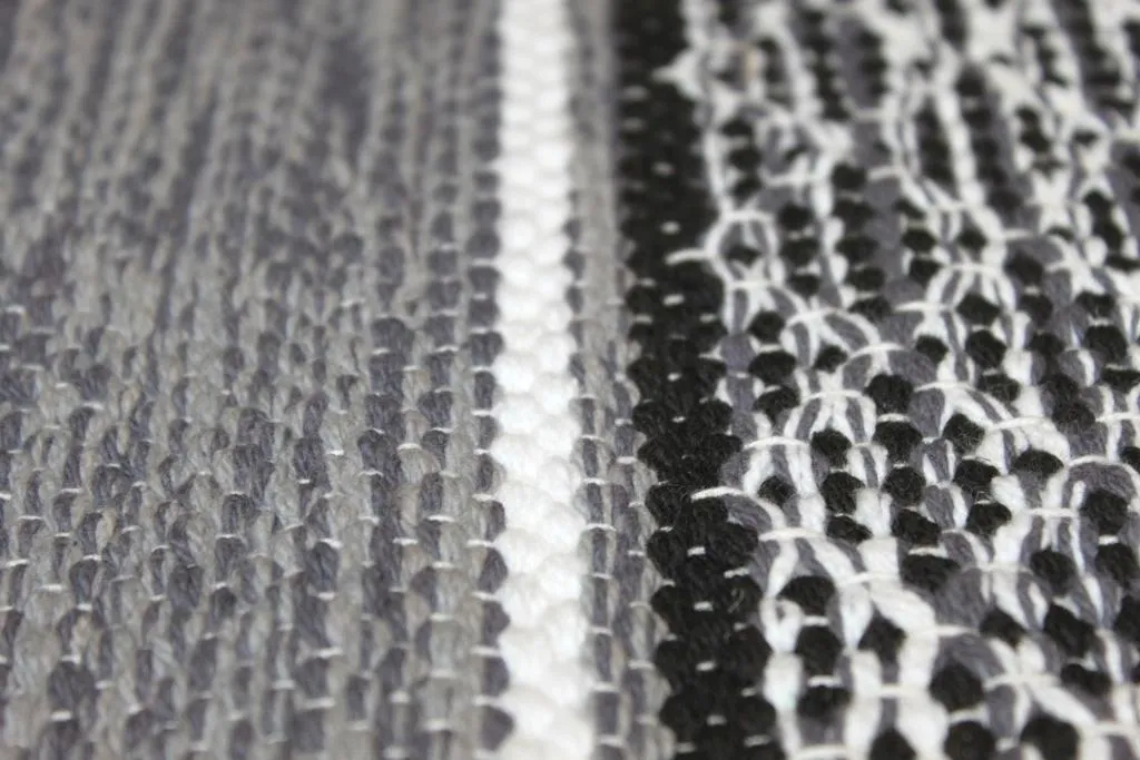Rag rugs - Visby (black-white)