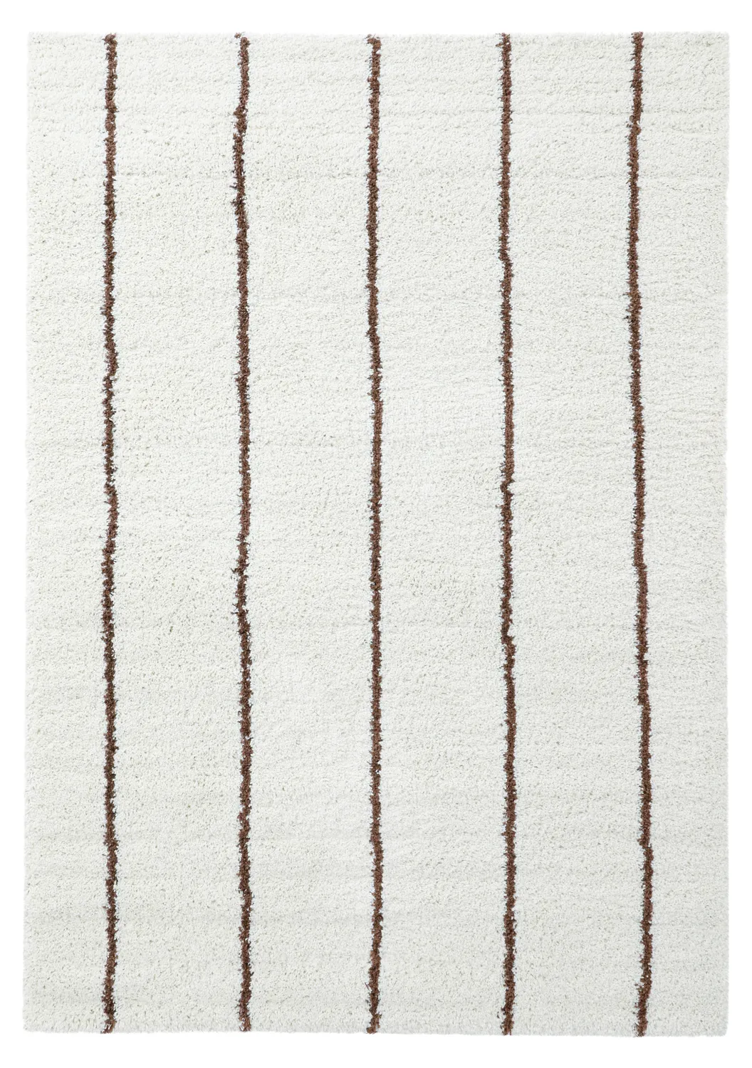 Shaggy rugs - Eze (white/brown)