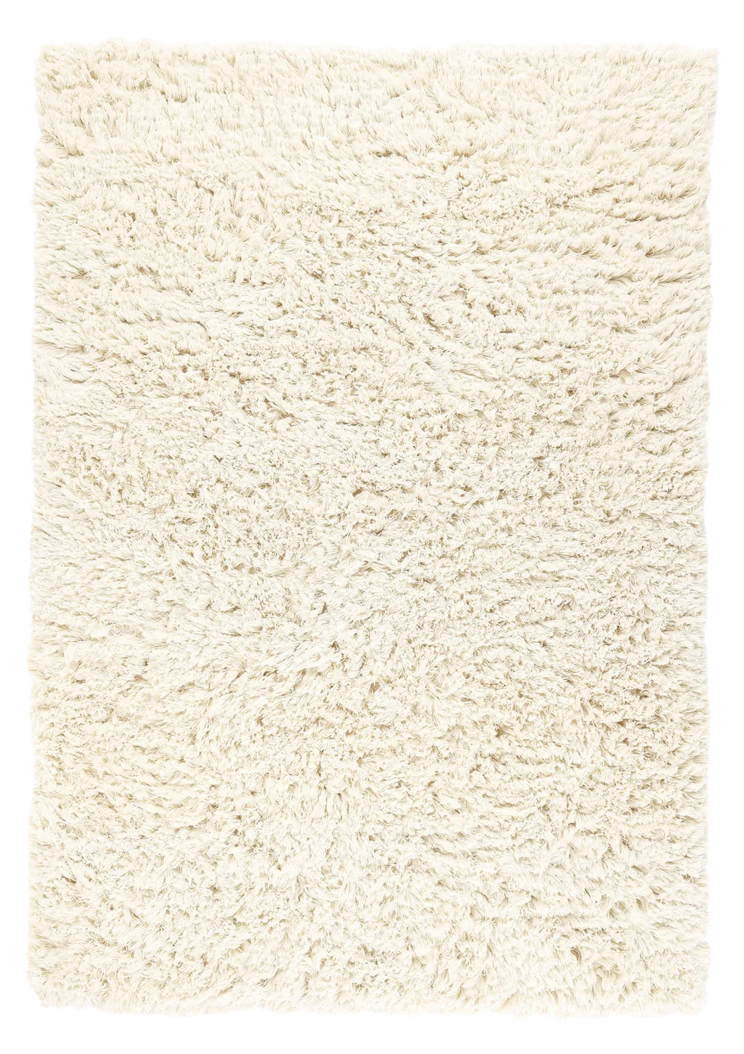 Shaggy rugs - Fassale Hand Woven Wool Shaggy (white)