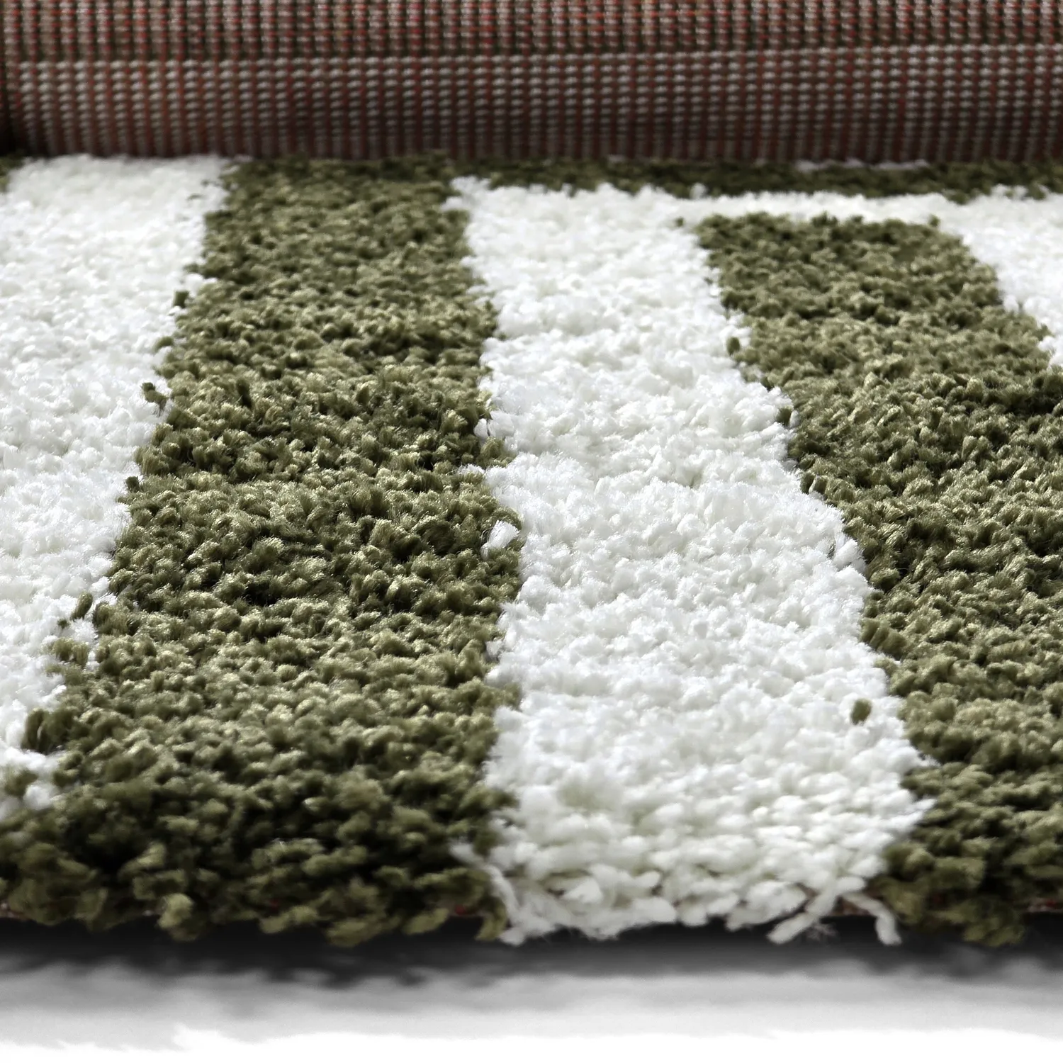 Shaggy rugs - Imilchil (white/green)