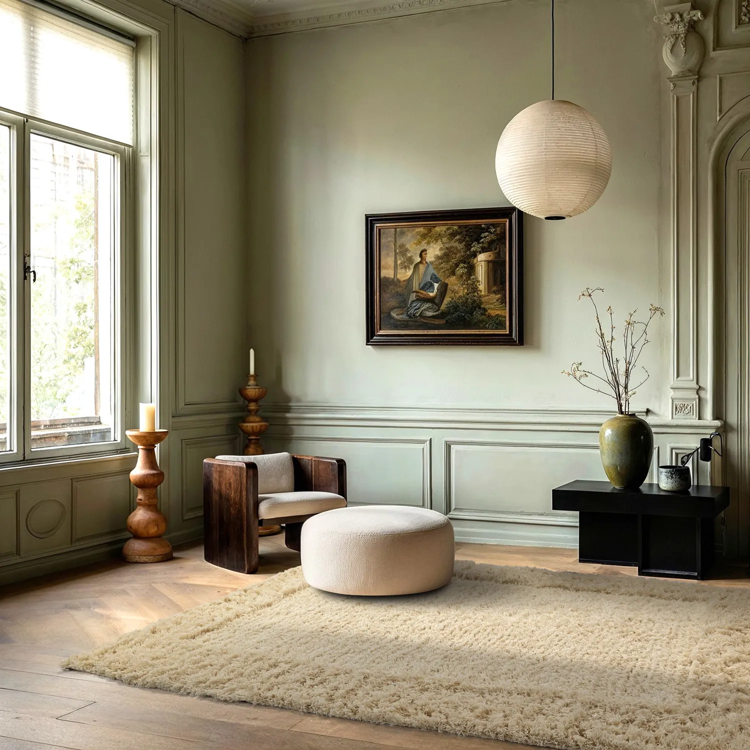 Shaggy rugs - Melilla Hand Woven Wool Shaggy (nature)