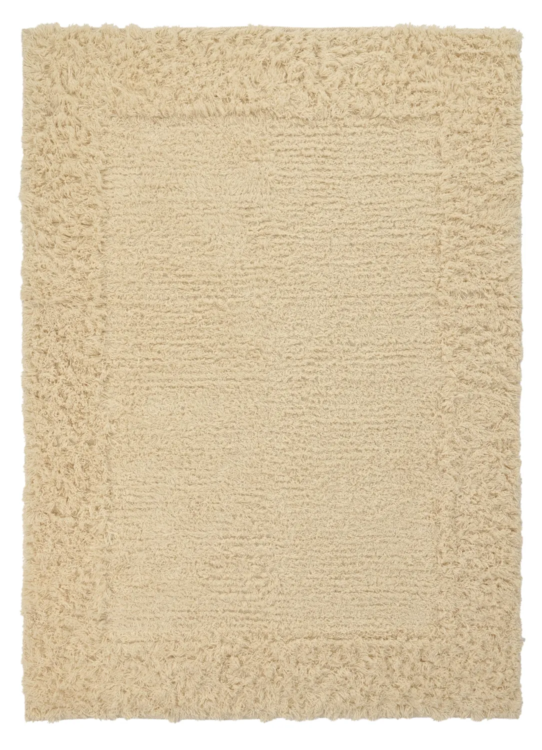Shaggy rugs - Melilla Hand Woven Wool Shaggy (nature)