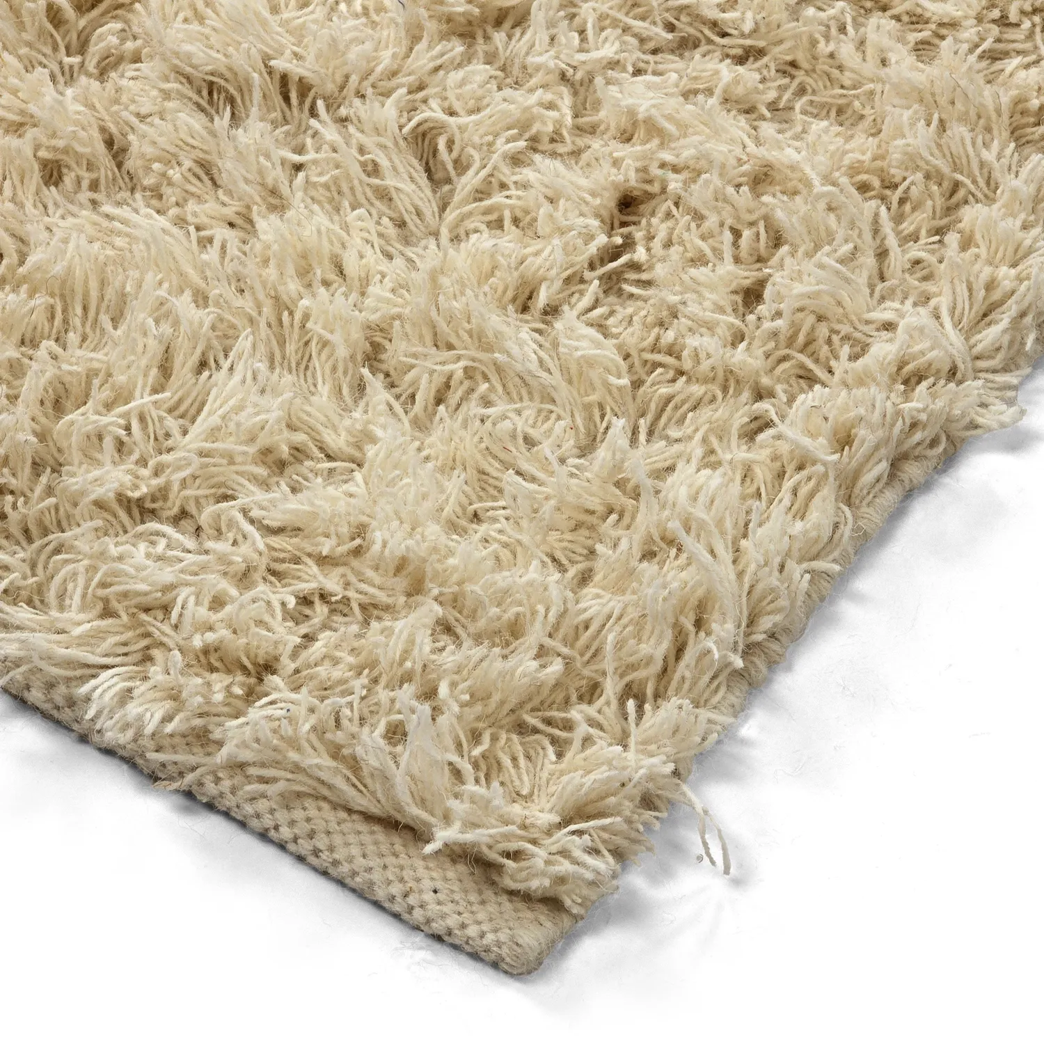 Shaggy rugs - Melilla Hand Woven Wool Shaggy (nature)