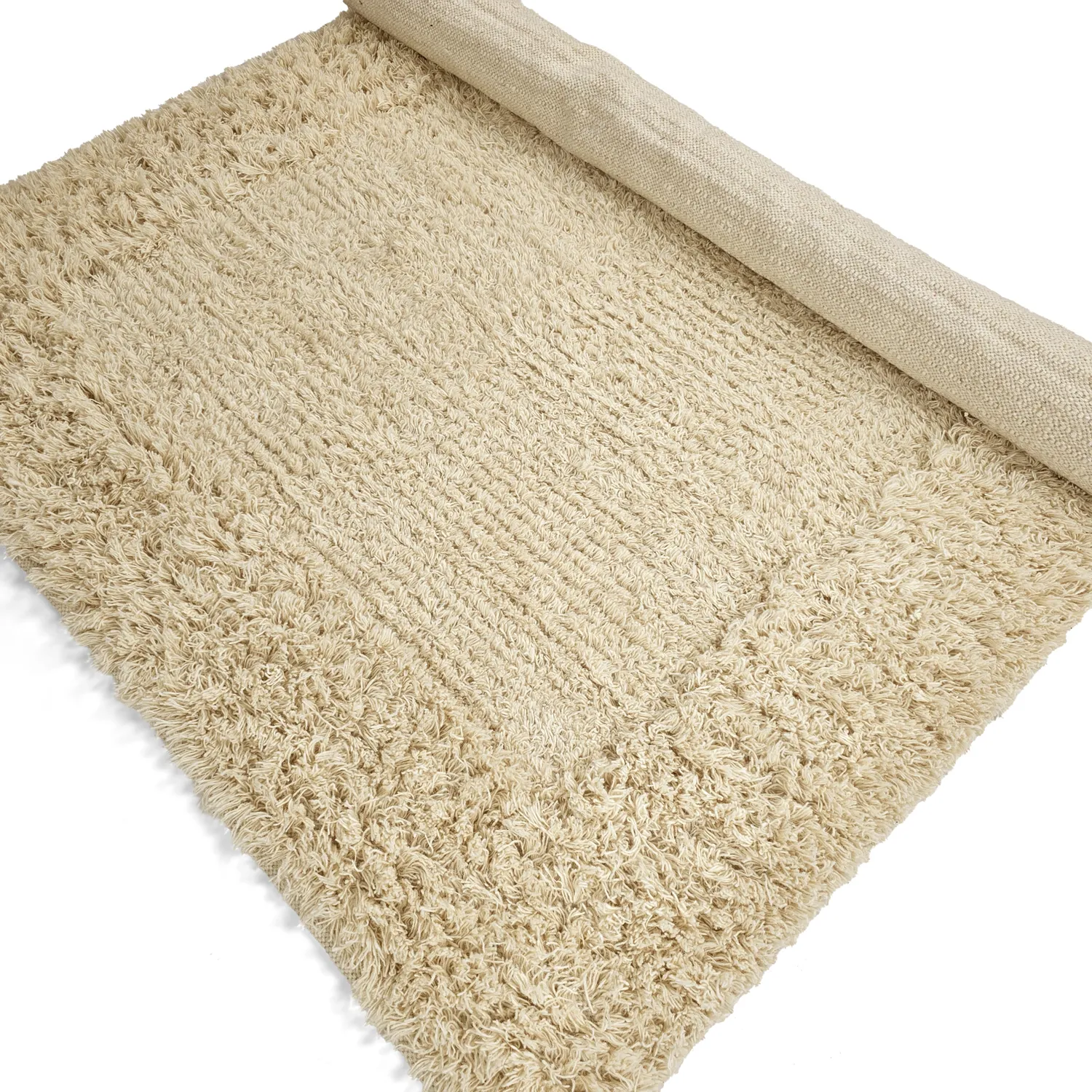 Shaggy rugs - Melilla Hand Woven Wool Shaggy (nature)