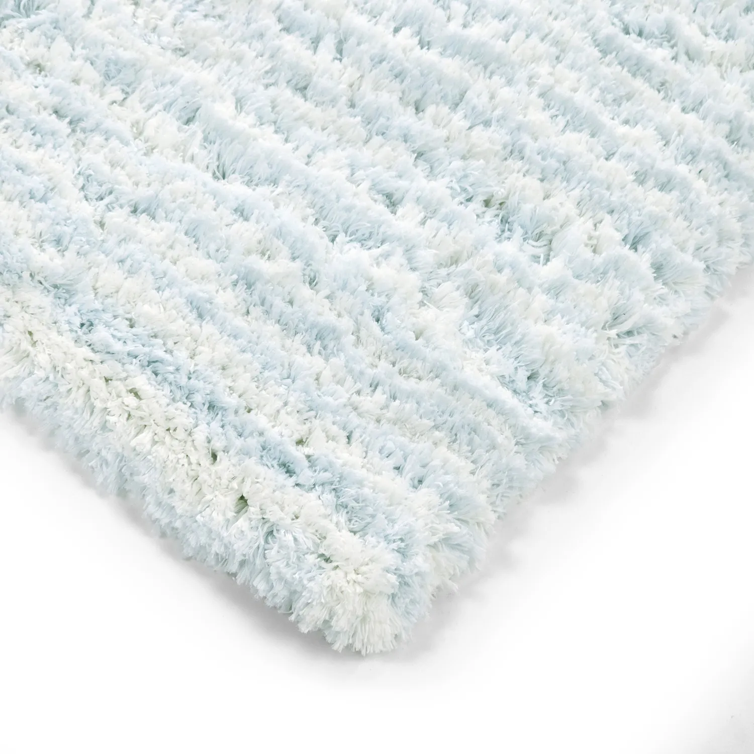 Shaggy rugs - Aden (light blue/white)