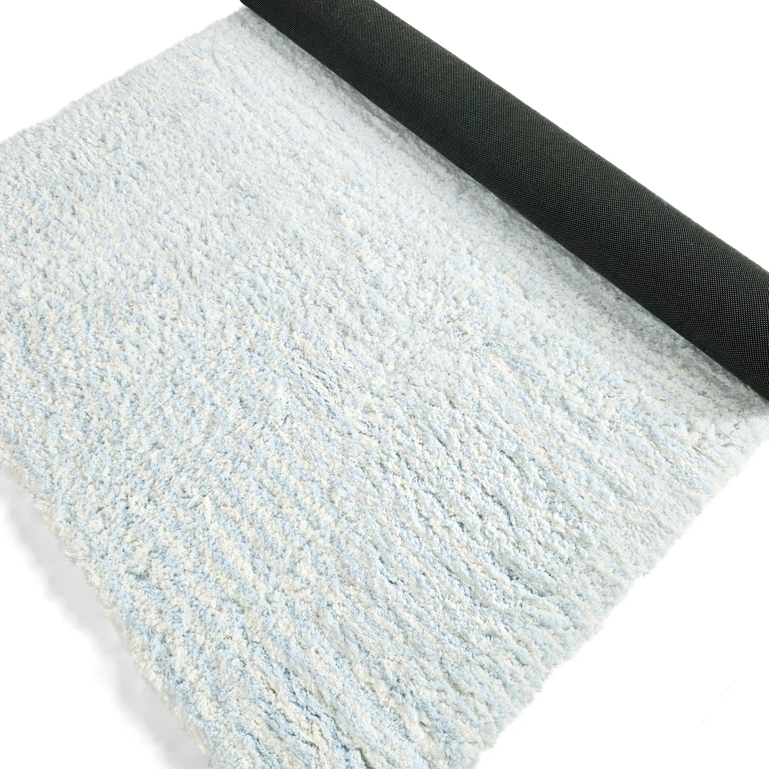 Shaggy rugs - Aden (light blue/white)
