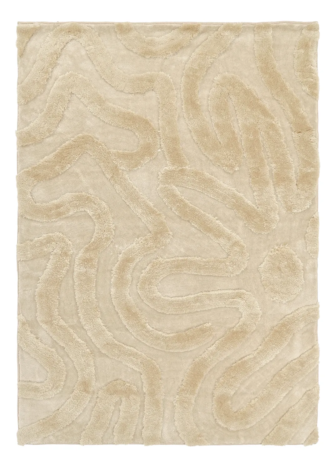 Shaggy rugs - Akaba (cream/beige)