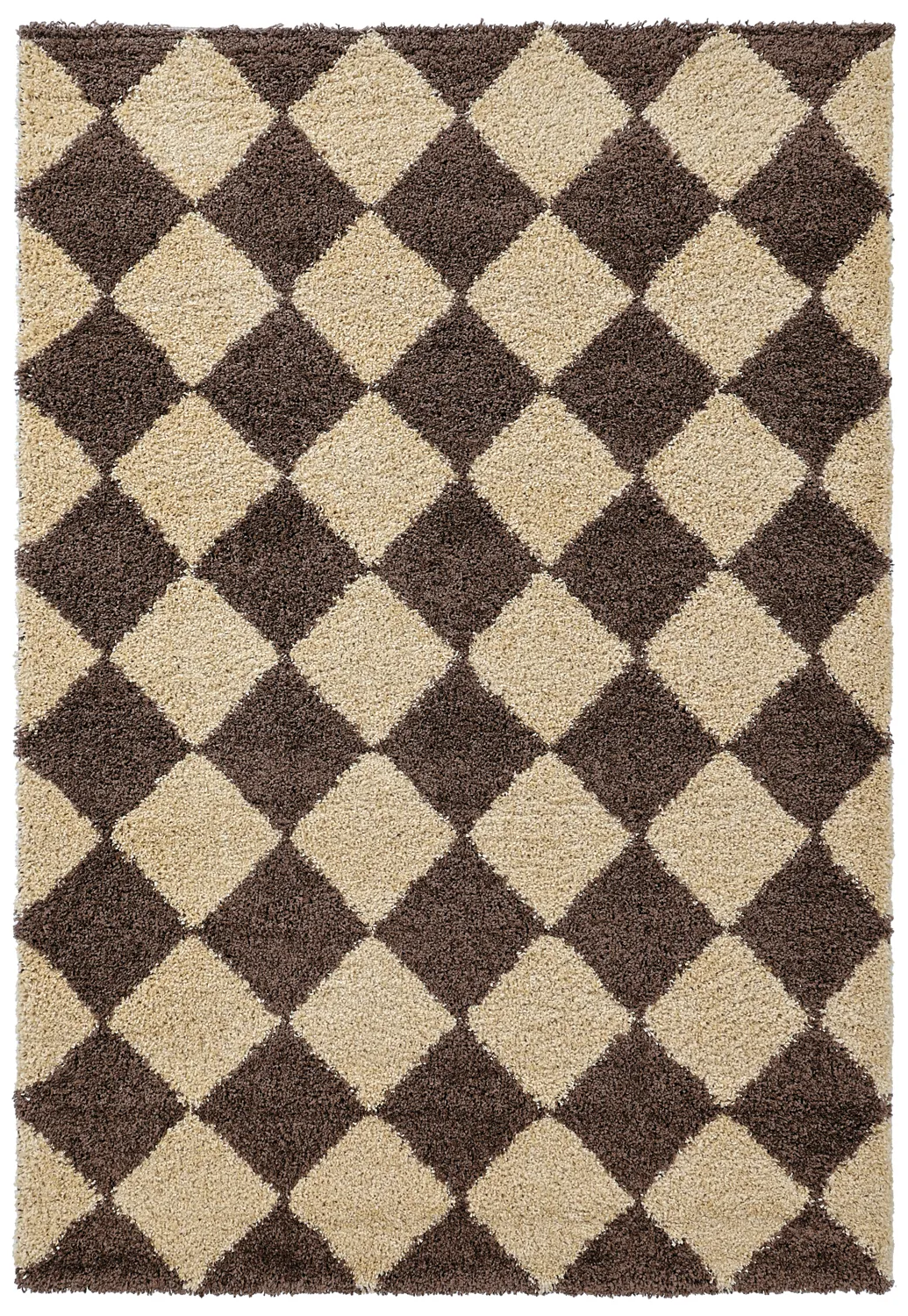 Shaggy rugs - Albi (brown/beige)