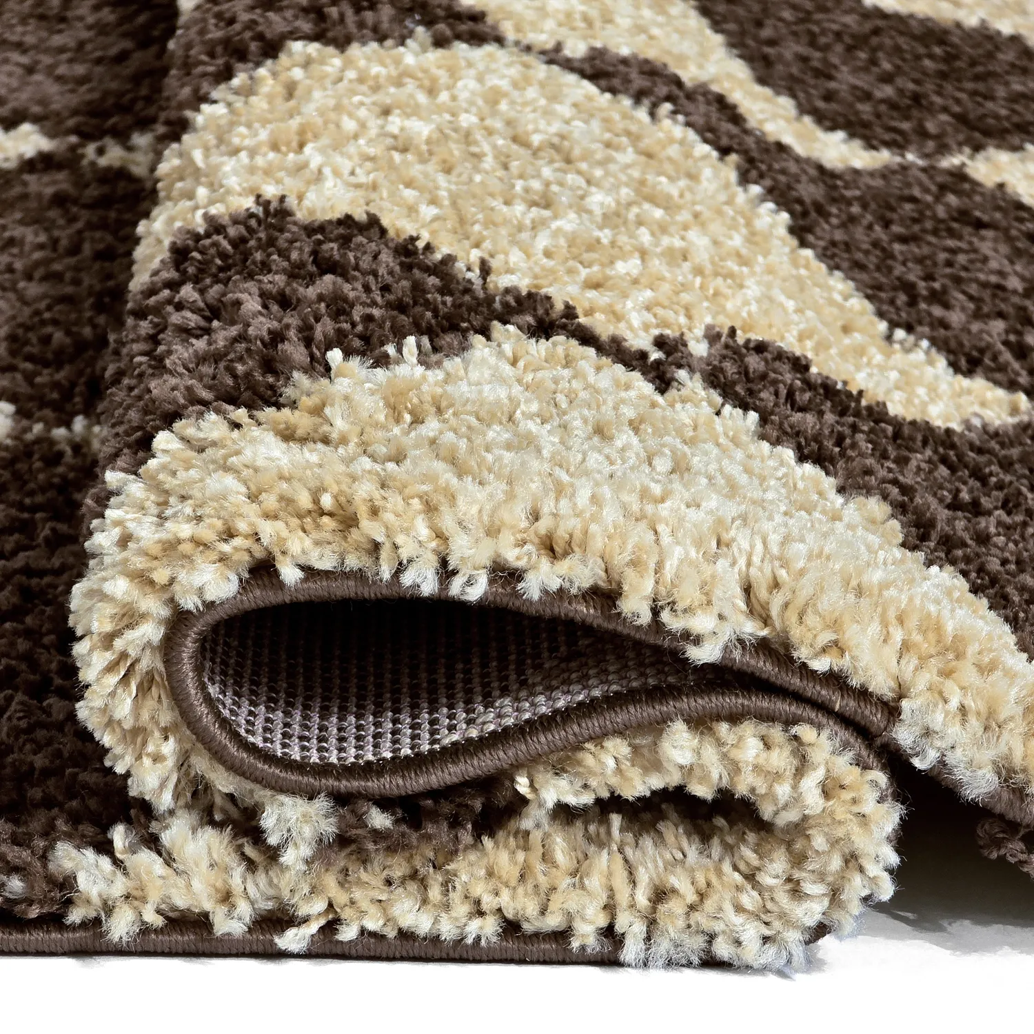 Shaggy rugs - Albi (brown/beige)