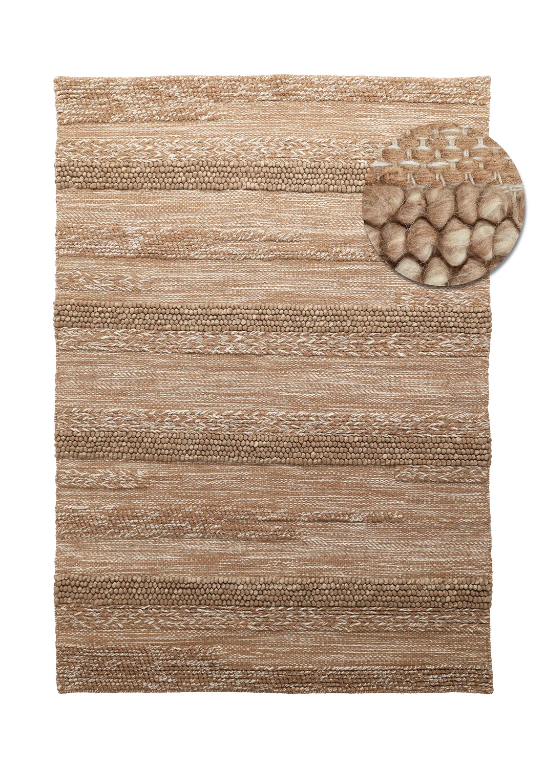 Wool rug - Almaty (light brown)