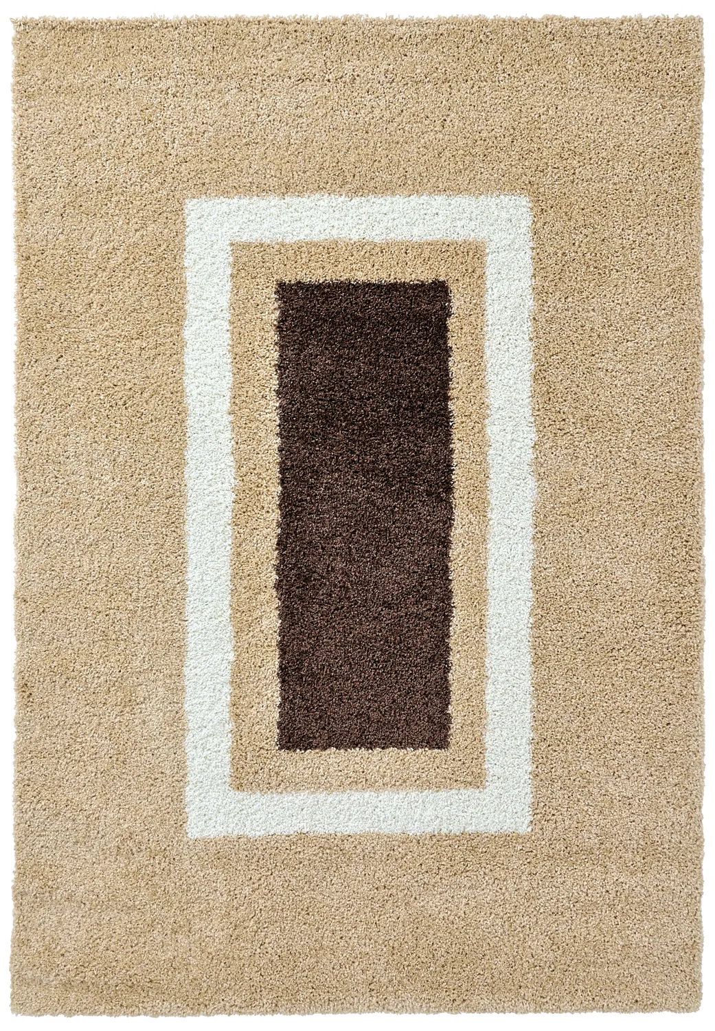 Shaggy rugs - Alsace (beige/white/brown)