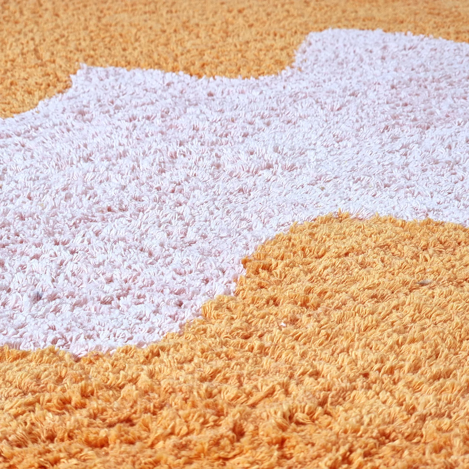 Shaggy rugs - Amira Natural Cotton Shaggy (orange/pink)