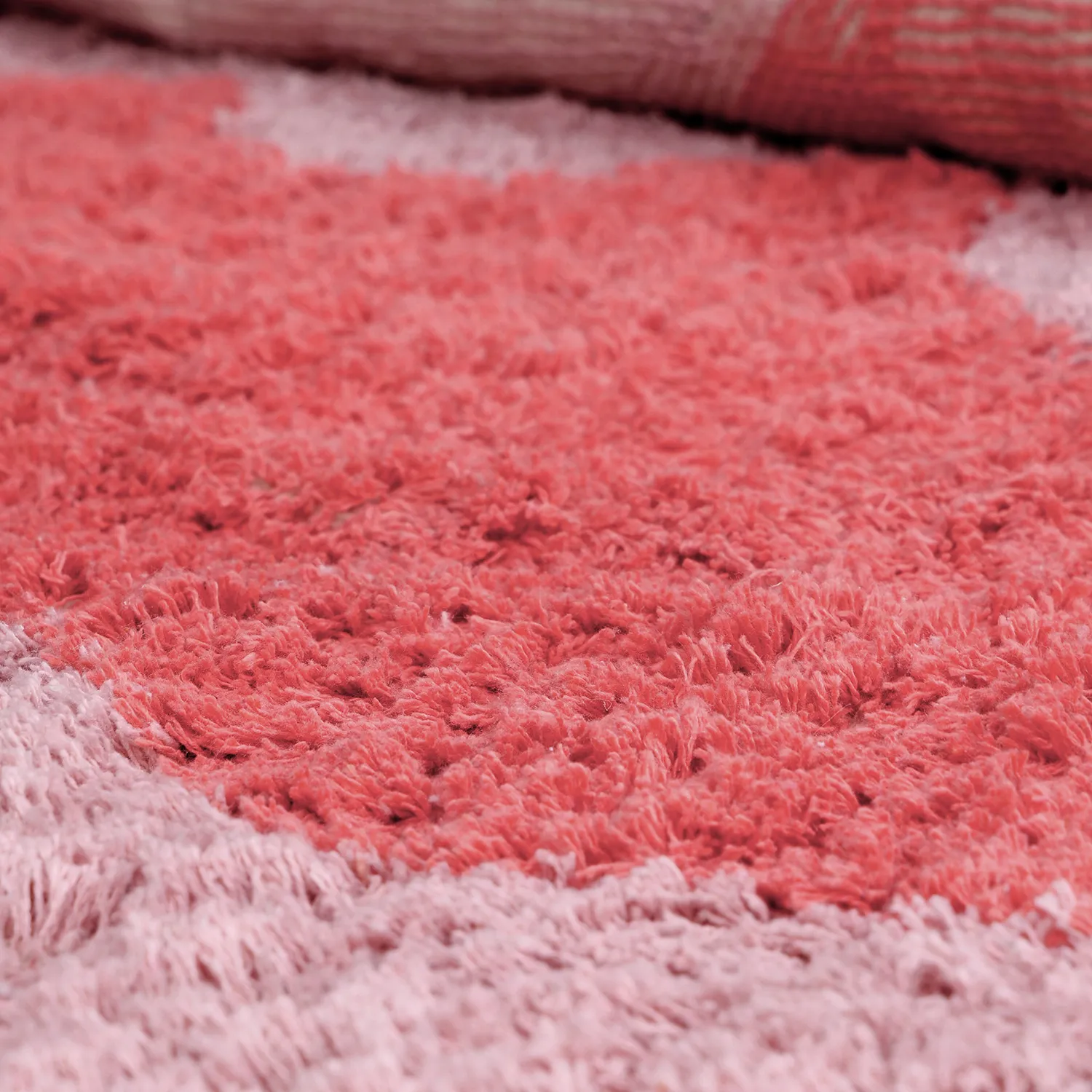 Shaggy rugs - Amira Natural Cotton Shaggy (pink)