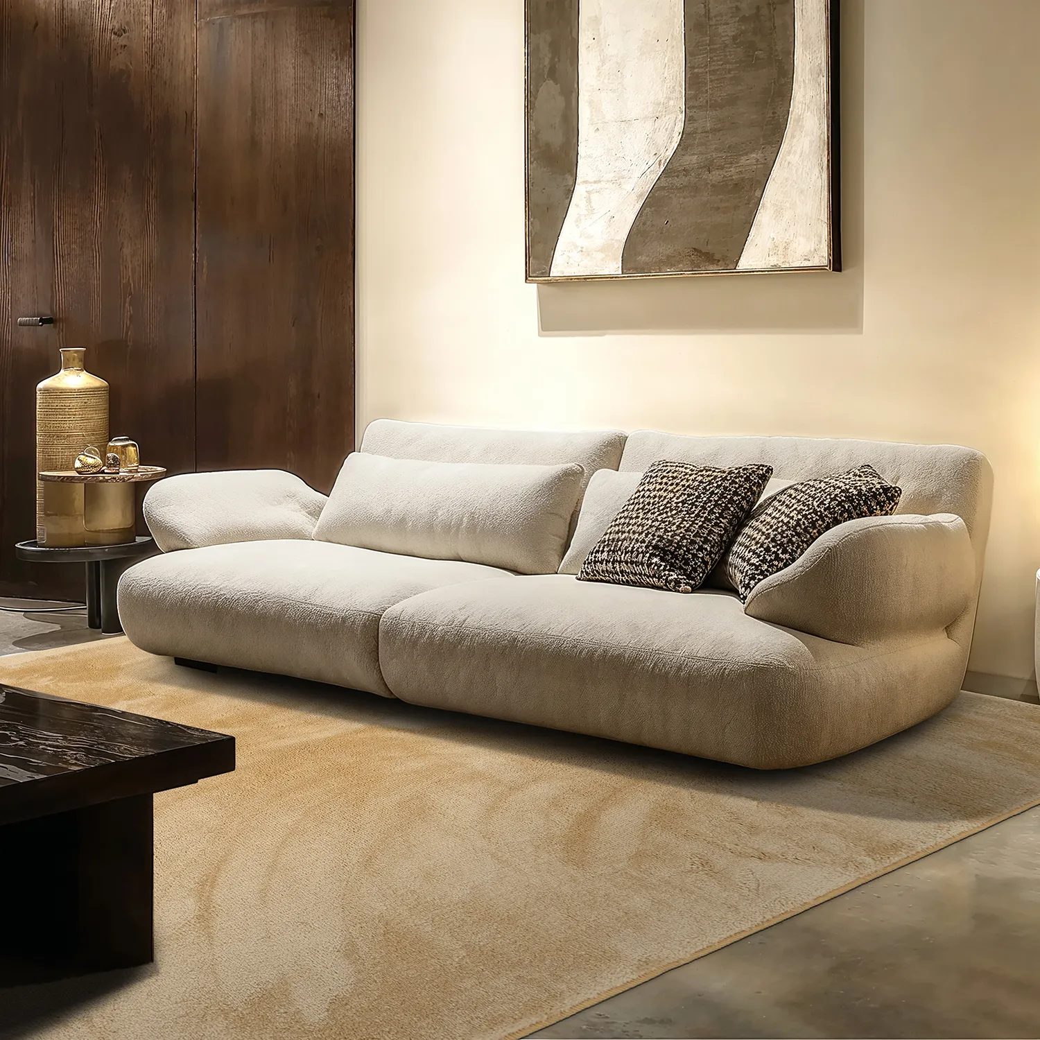 Shaggy rugs - Aranga Super Soft Fur (dark beige)