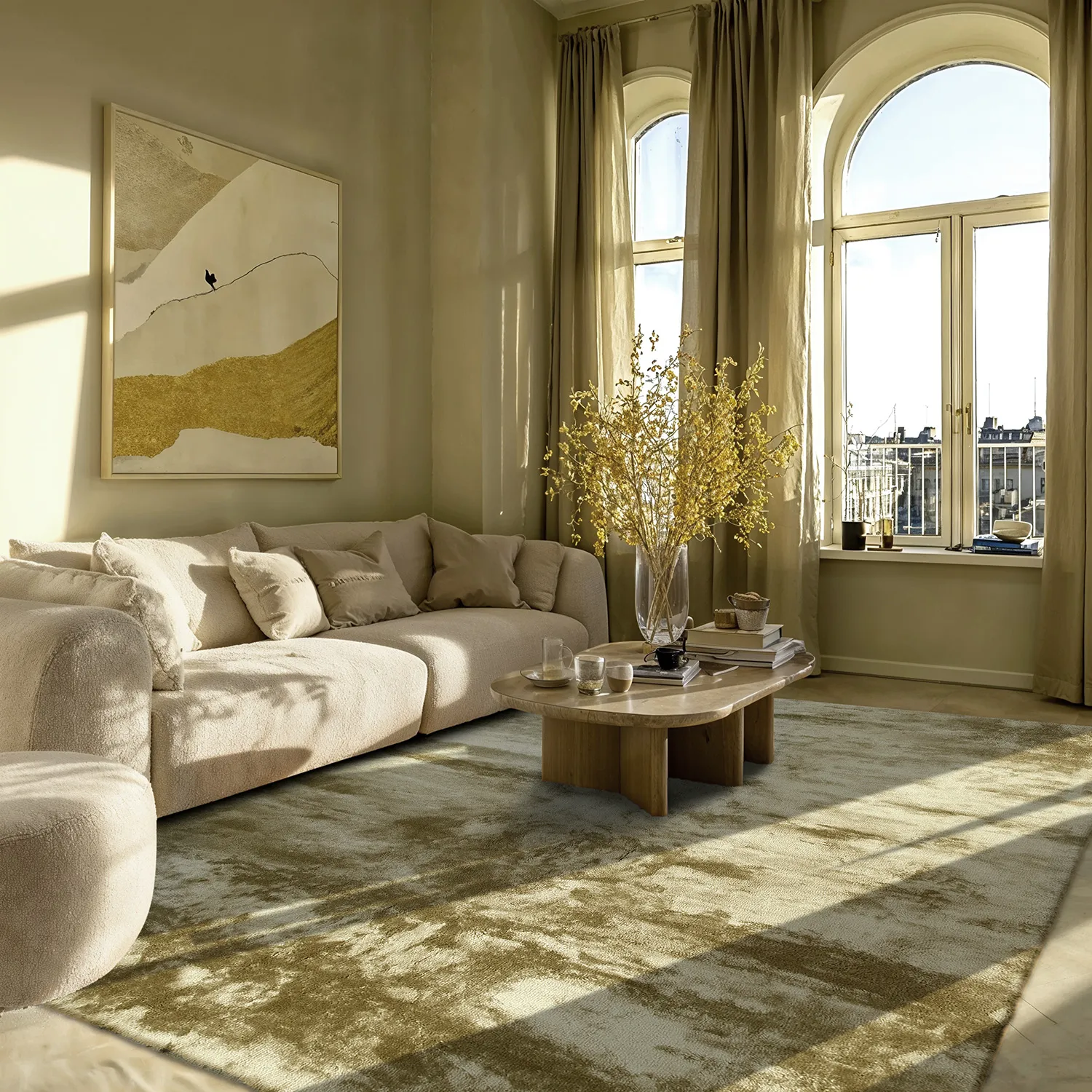 Shaggy rugs - Aranga Super Soft Fur (light green)