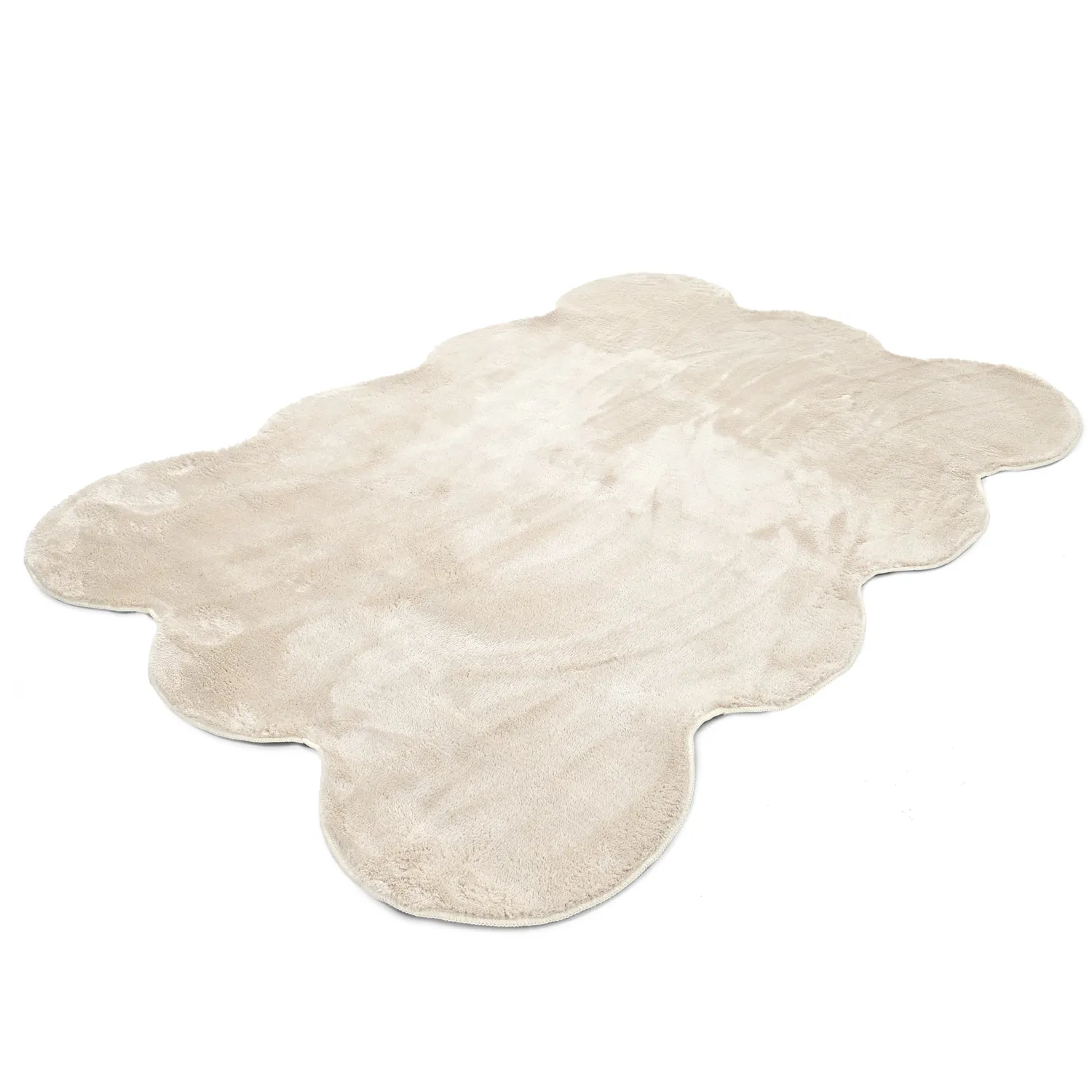 Wavy Shaggy Rug - Aranga Super Soft Fur (beige)