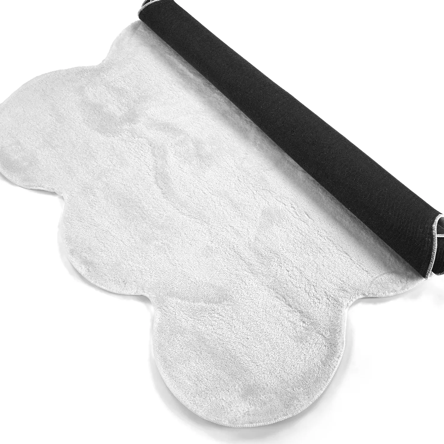 Wavy Shaggy Rug - Aranga Super Soft Fur (white)