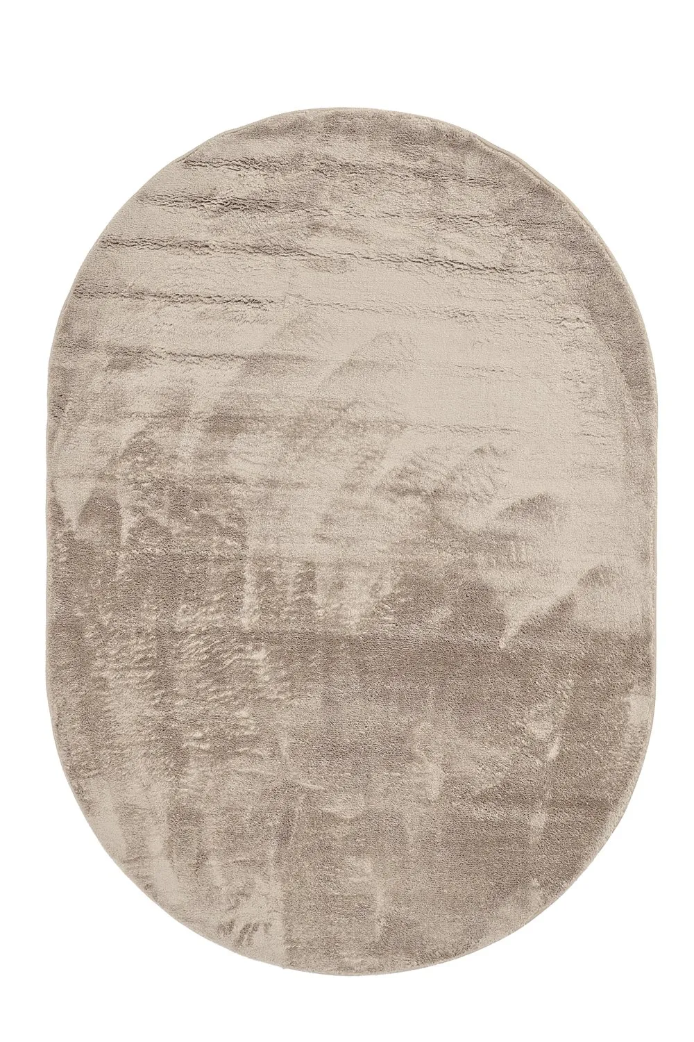 Oval Shaggy Rug - Aranga Super Soft Fur (brown)