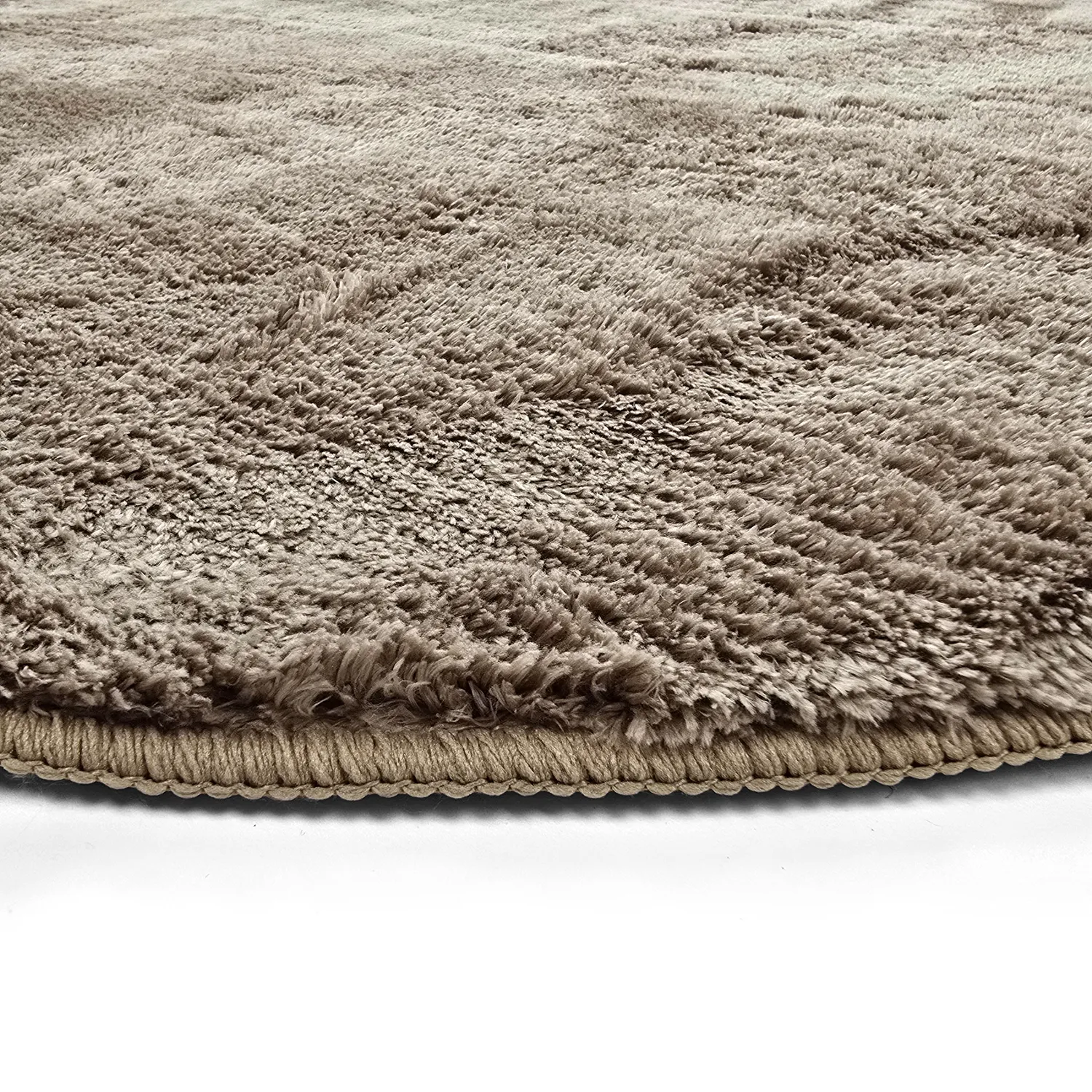 Oval Shaggy Rug - Aranga Super Soft Fur (brown)