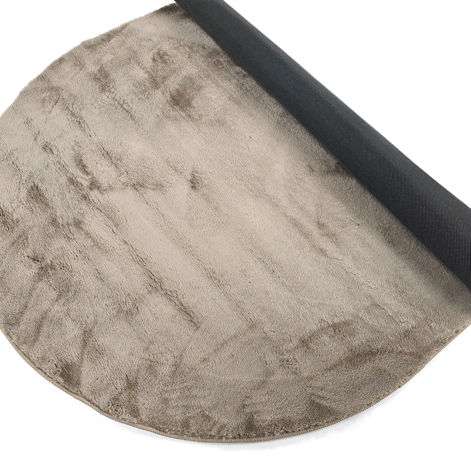 Oval Shaggy Rug - Aranga Super Soft Fur (brown)