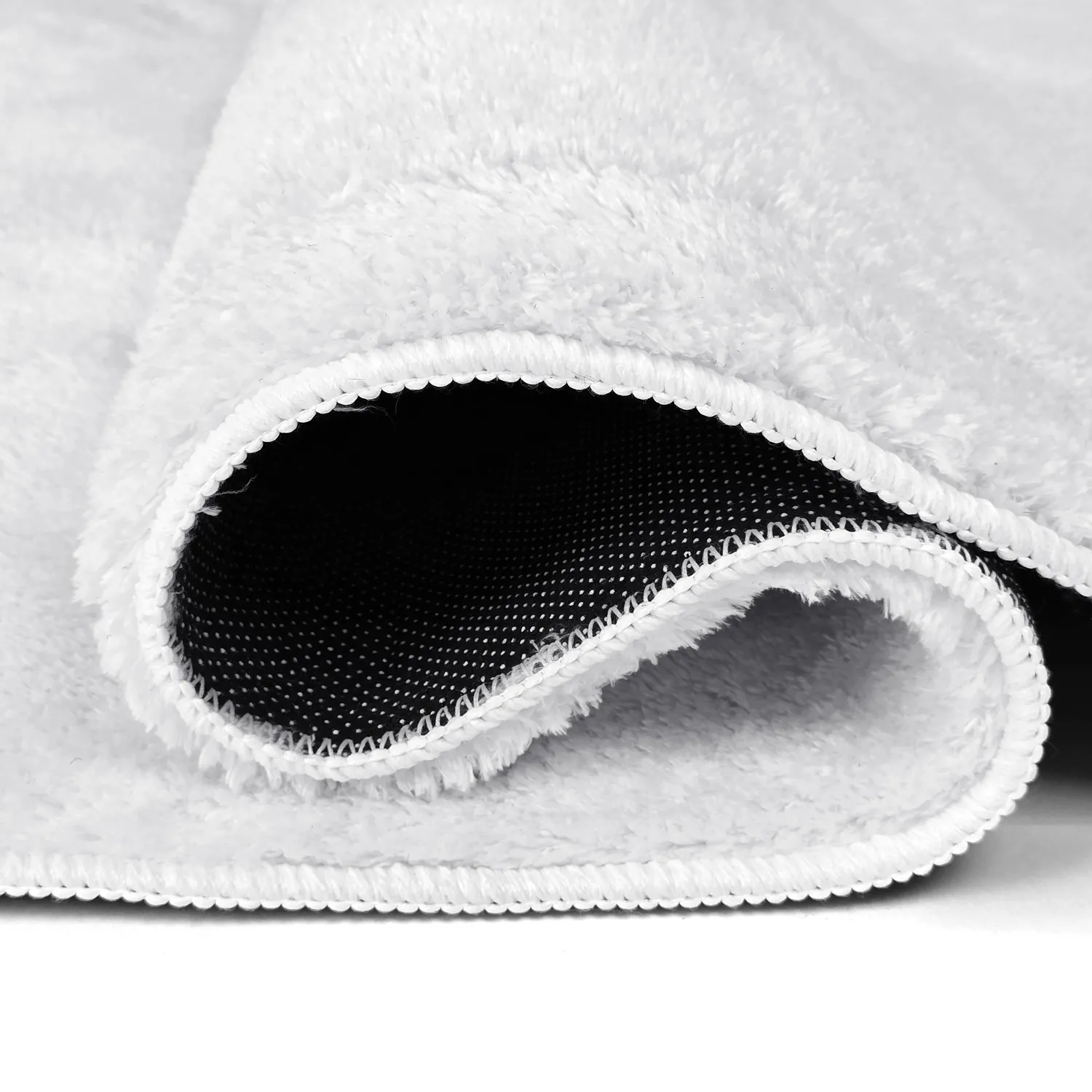 Oval Shaggy Rug - Aranga Super Soft Fur (white)