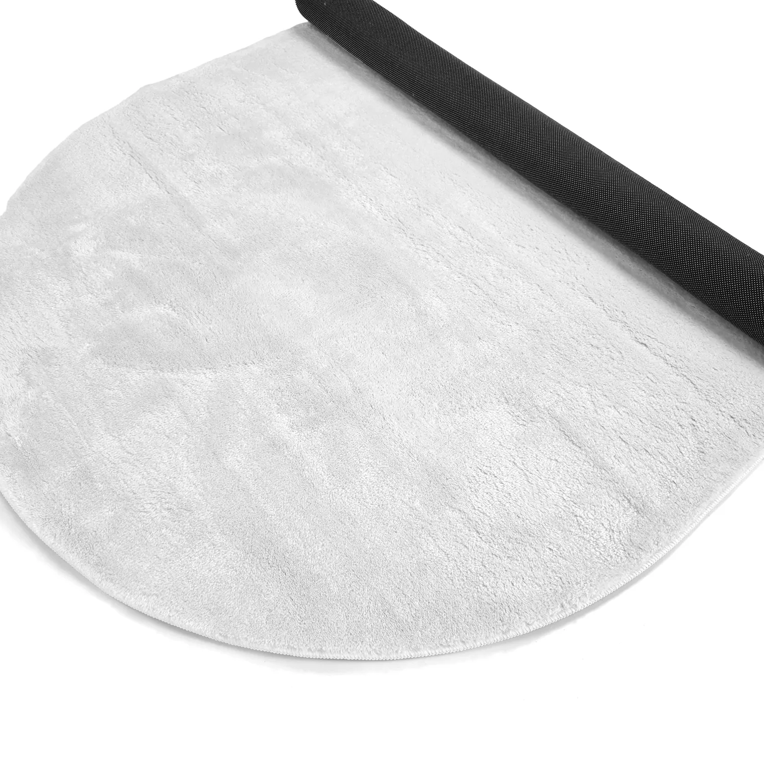 Oval Shaggy Rug - Aranga Super Soft Fur (white)