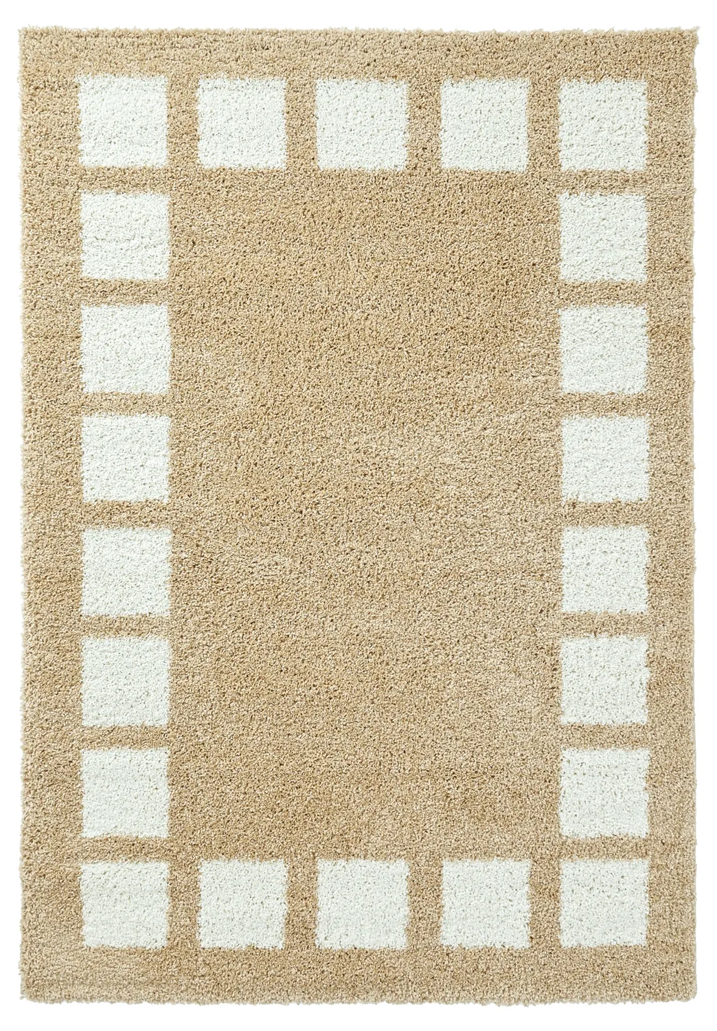 Shaggy rugs - Asilah (beige/white)