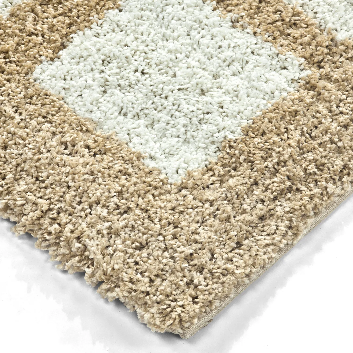 Shaggy rugs - Asilah (beige/white)