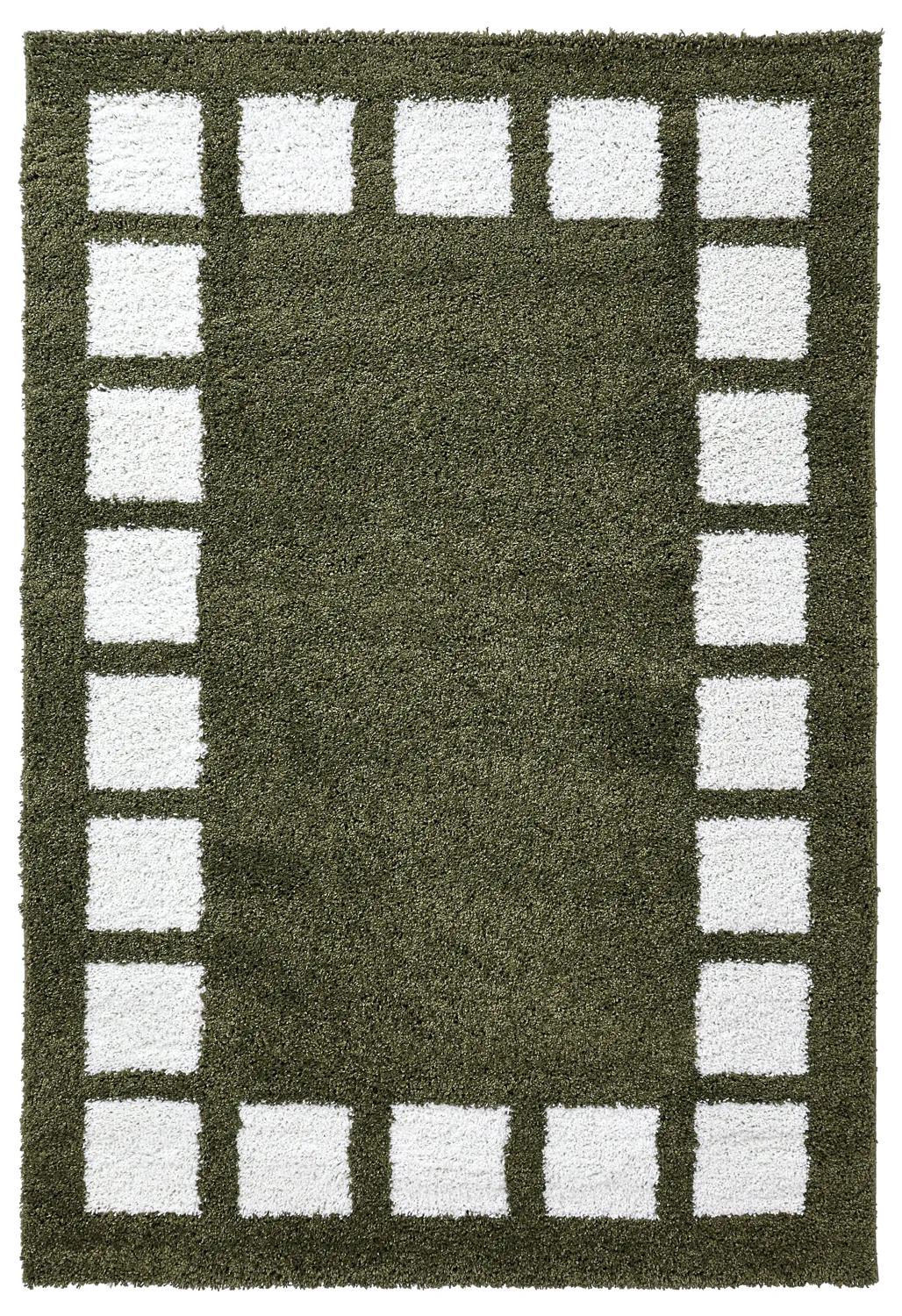 Shaggy rugs - Asilah (green/white)