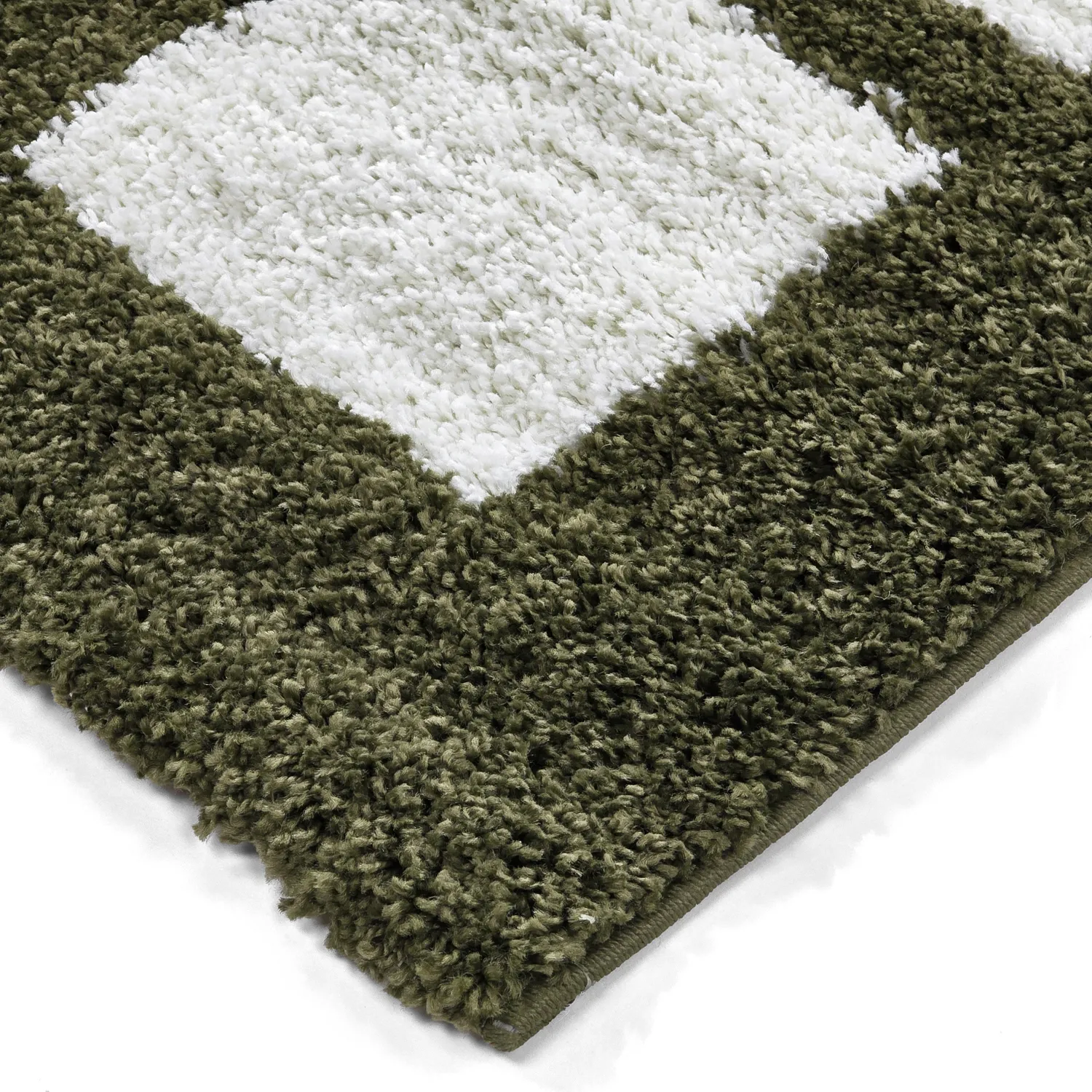 Shaggy rugs - Asilah (green/white)