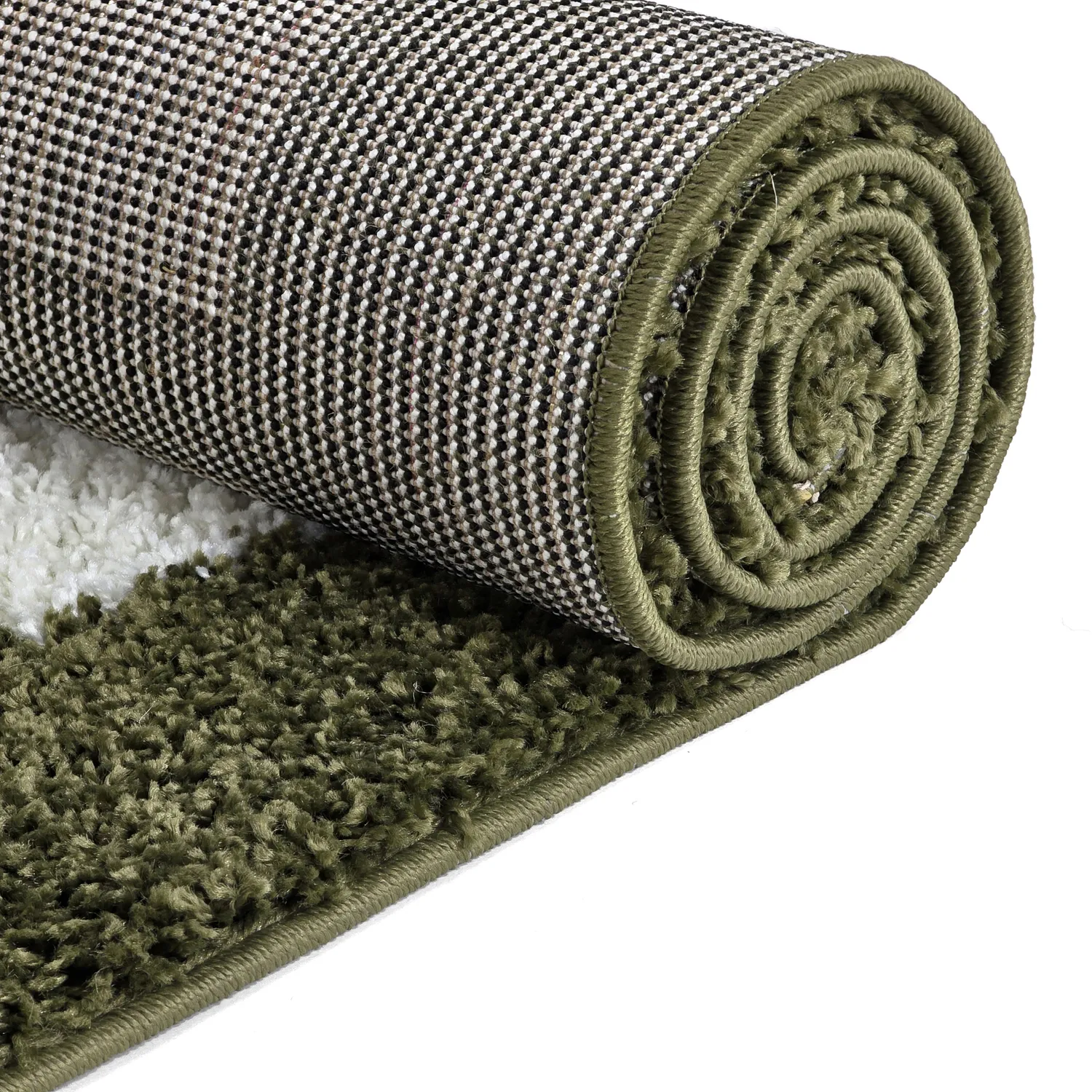 Shaggy rugs - Asilah (green/white)