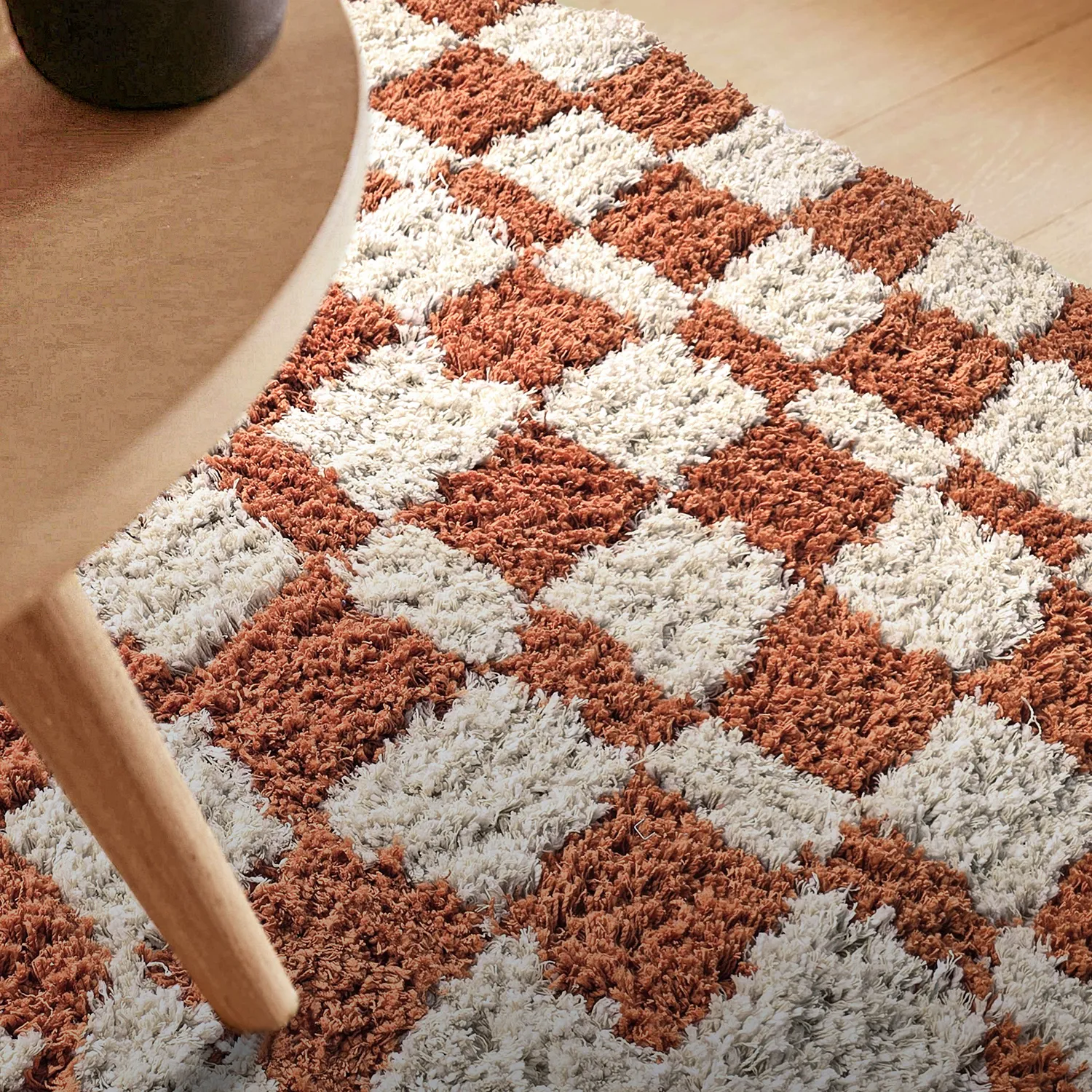 Shaggy rugs - Atrani Natural Cotton Shaggy (orange)
