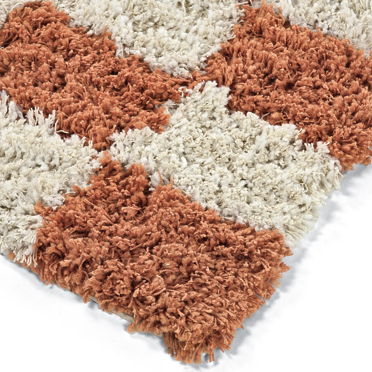 Shaggy rugs - Atrani Natural Cotton Shaggy (orange)