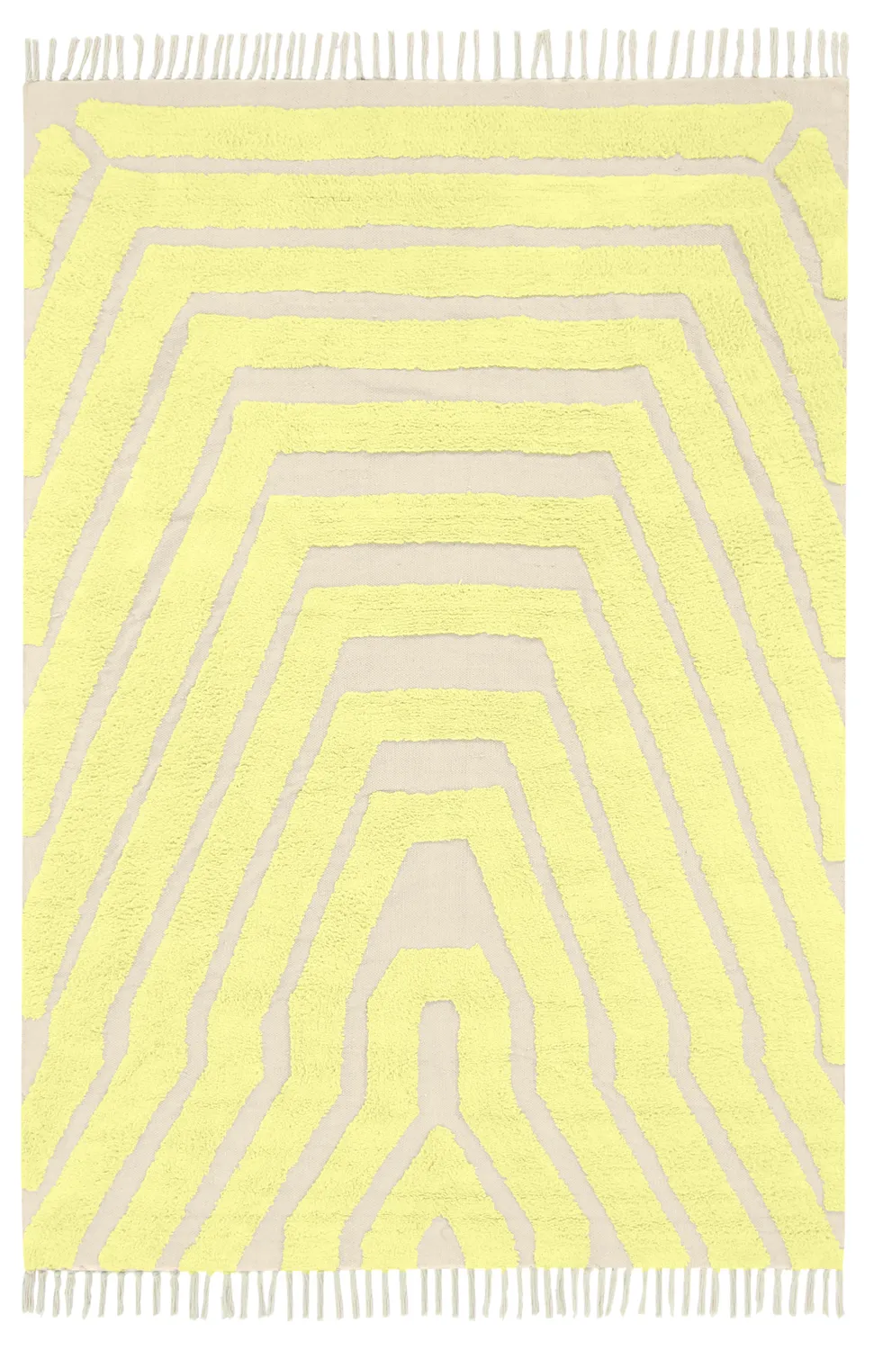 Shaggy rugs - Callista Natural Cotton Shaggy (yellow)