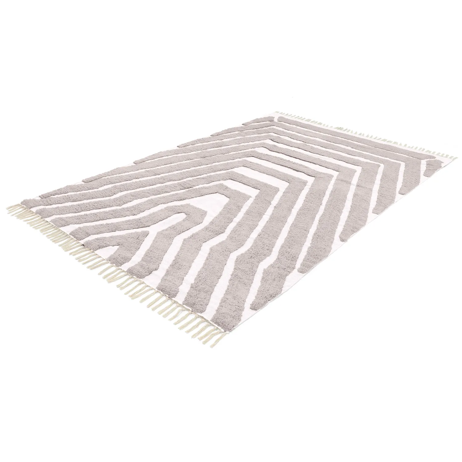 Shaggy rugs - Callista Natural Cotton Shaggy (taupe)