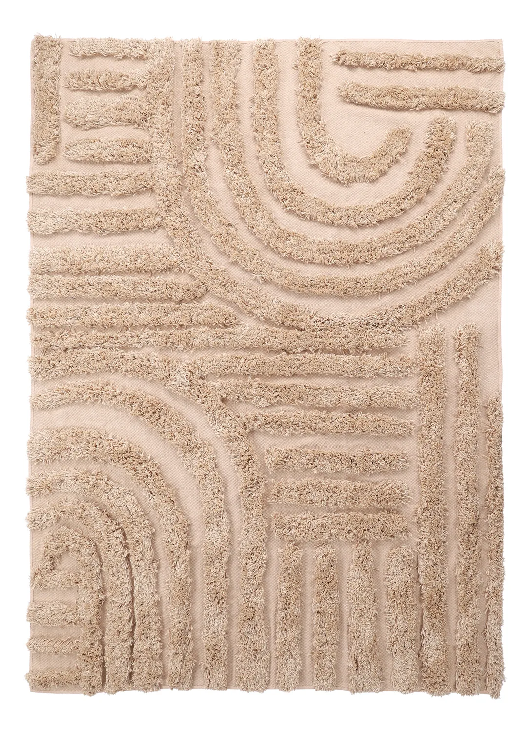 Shaggy rugs - Cazorla Natural Cotton Shaggy (beige)