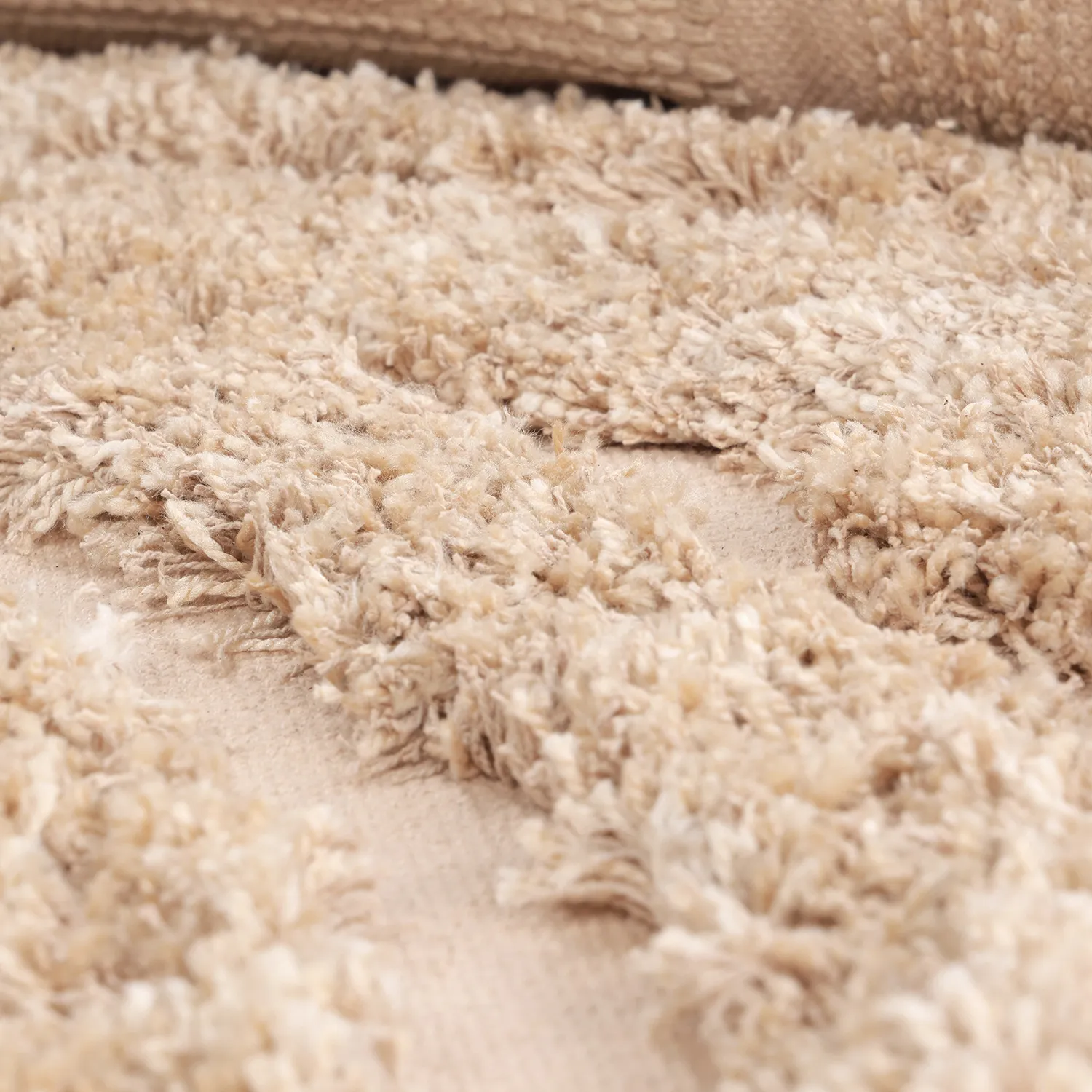 Shaggy rugs - Cazorla Natural Cotton Shaggy (beige)
