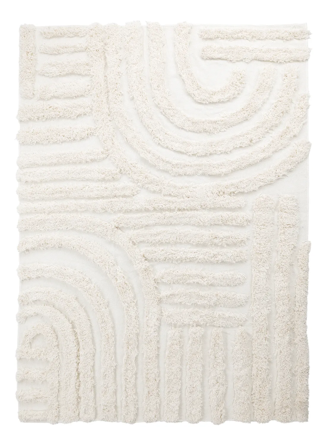 Shaggy rugs - Cazorla Natural Cotton Shaggy (off-white)