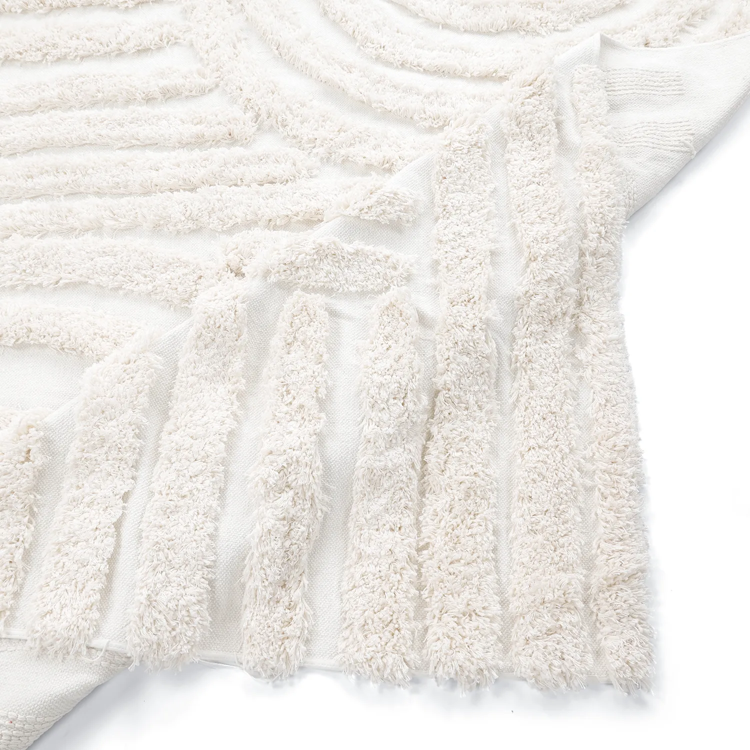 Shaggy rugs - Cazorla Natural Cotton Shaggy (off-white)