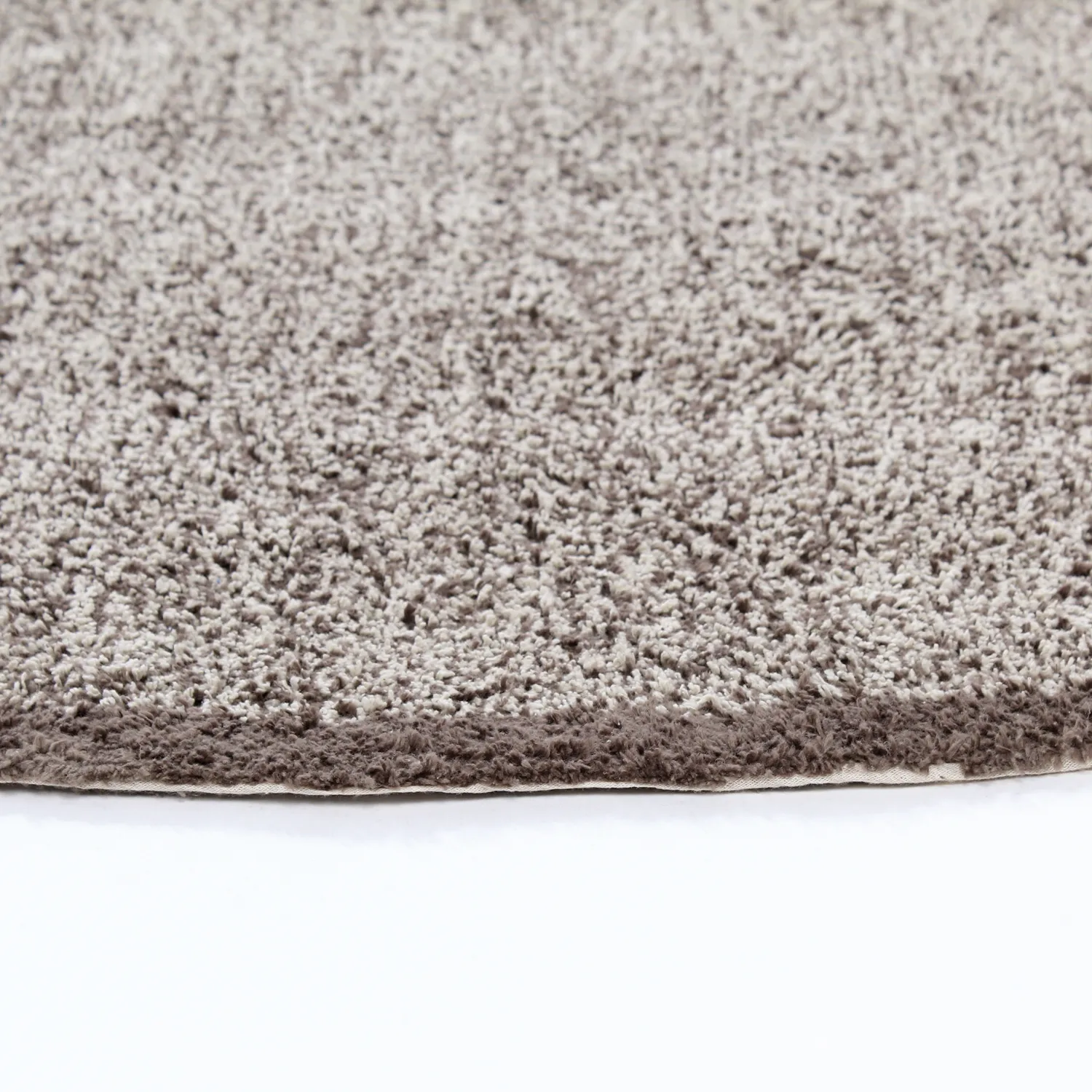 Round rug - Celina Natural Cotton Shaggy (beige/brown)
