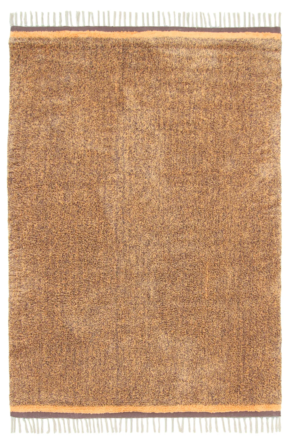 Shaggy rugs - Celina Natural Cotton Shaggy (brown/orange)