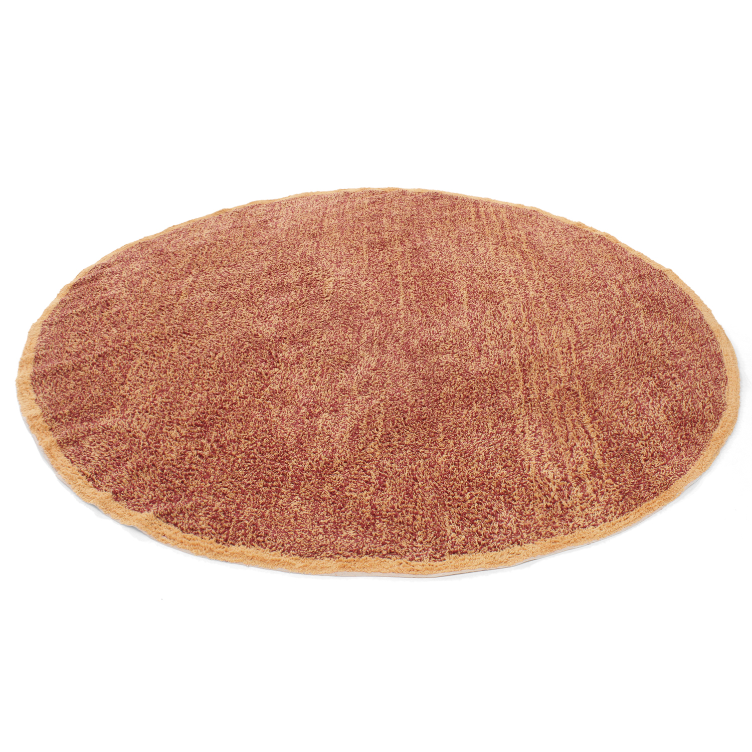 Round rug - Celina Natural Cotton Shaggy (red)