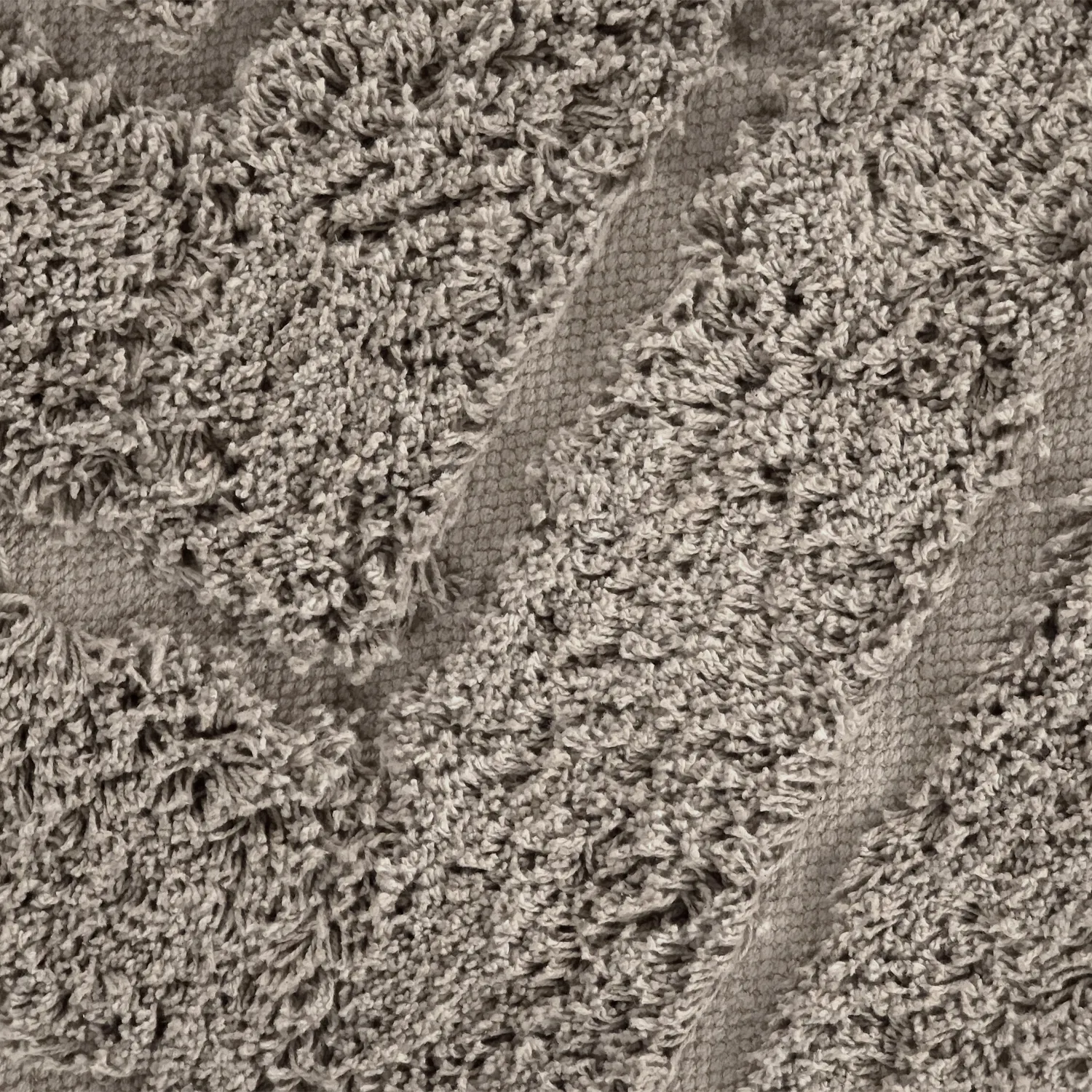 Round rug - Conara Natural Cotton Shaggy (taupe)