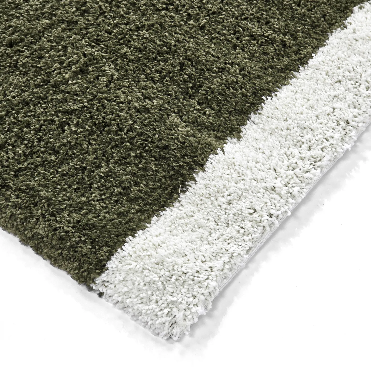Shaggy rugs - Conques (green/white)