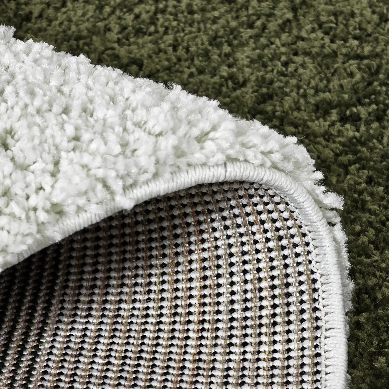 Shaggy rugs - Conques (green/white)