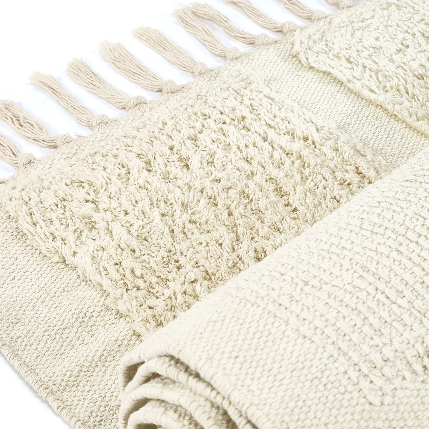 Shaggy rugs - Cyrus Natural Cotton Shaggy (beige)