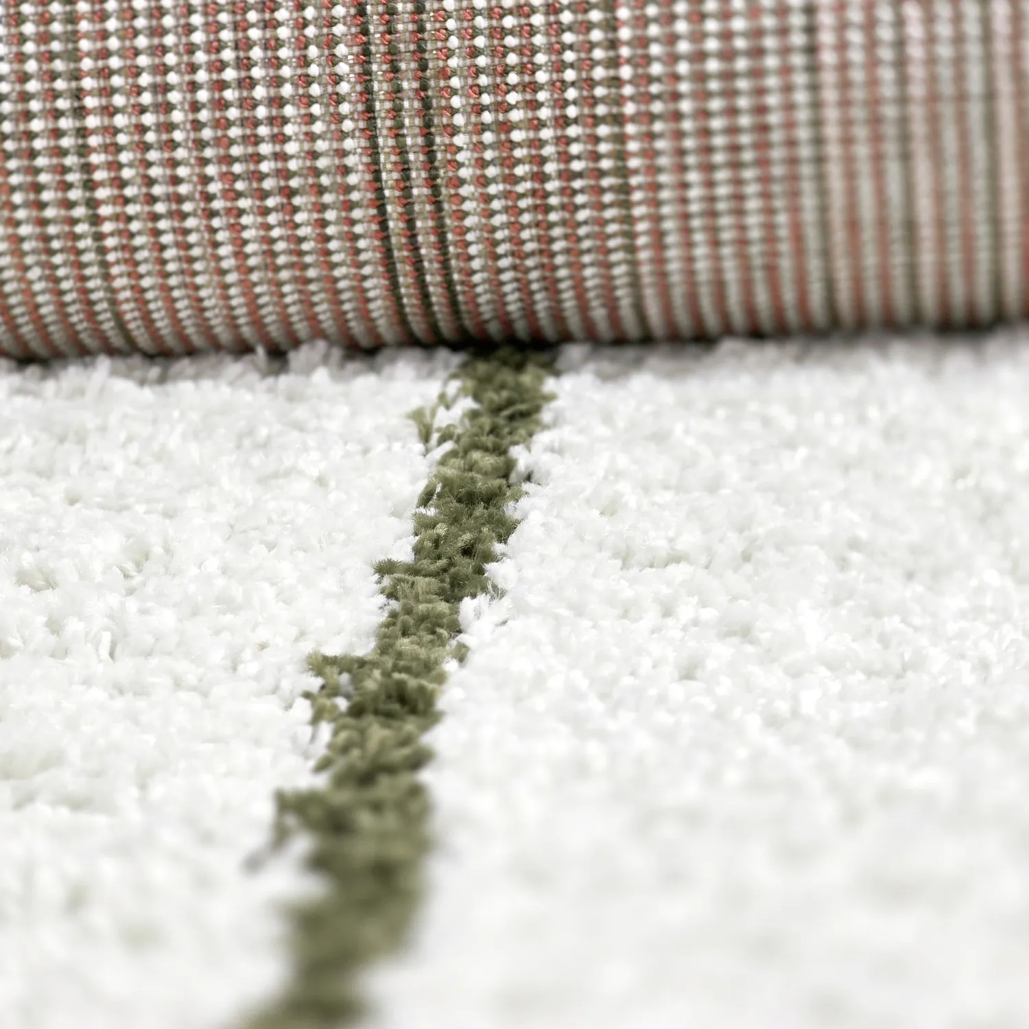 Shaggy rugs - Eze (white/green)