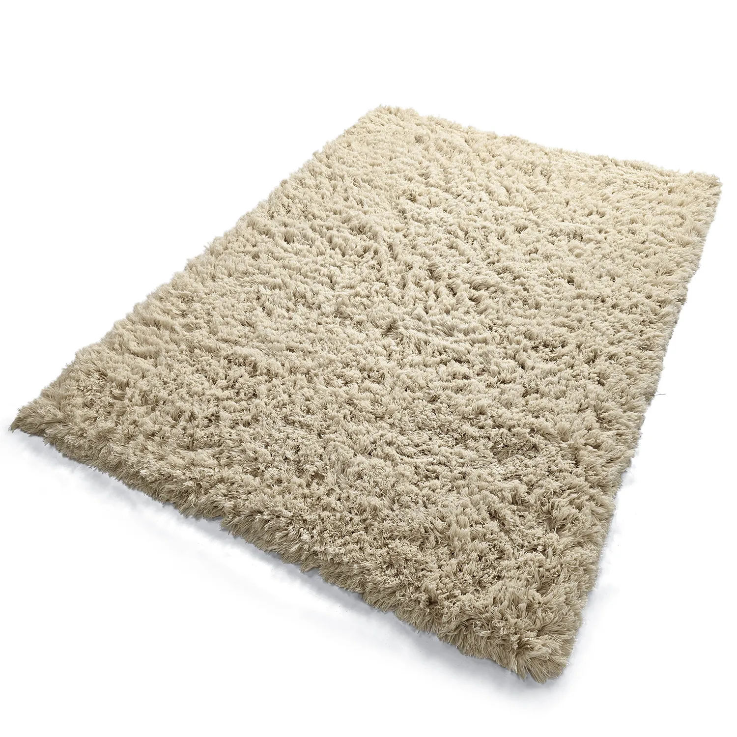 Shaggy rugs - Fassale Hand Woven Wool Shaggy (cream)