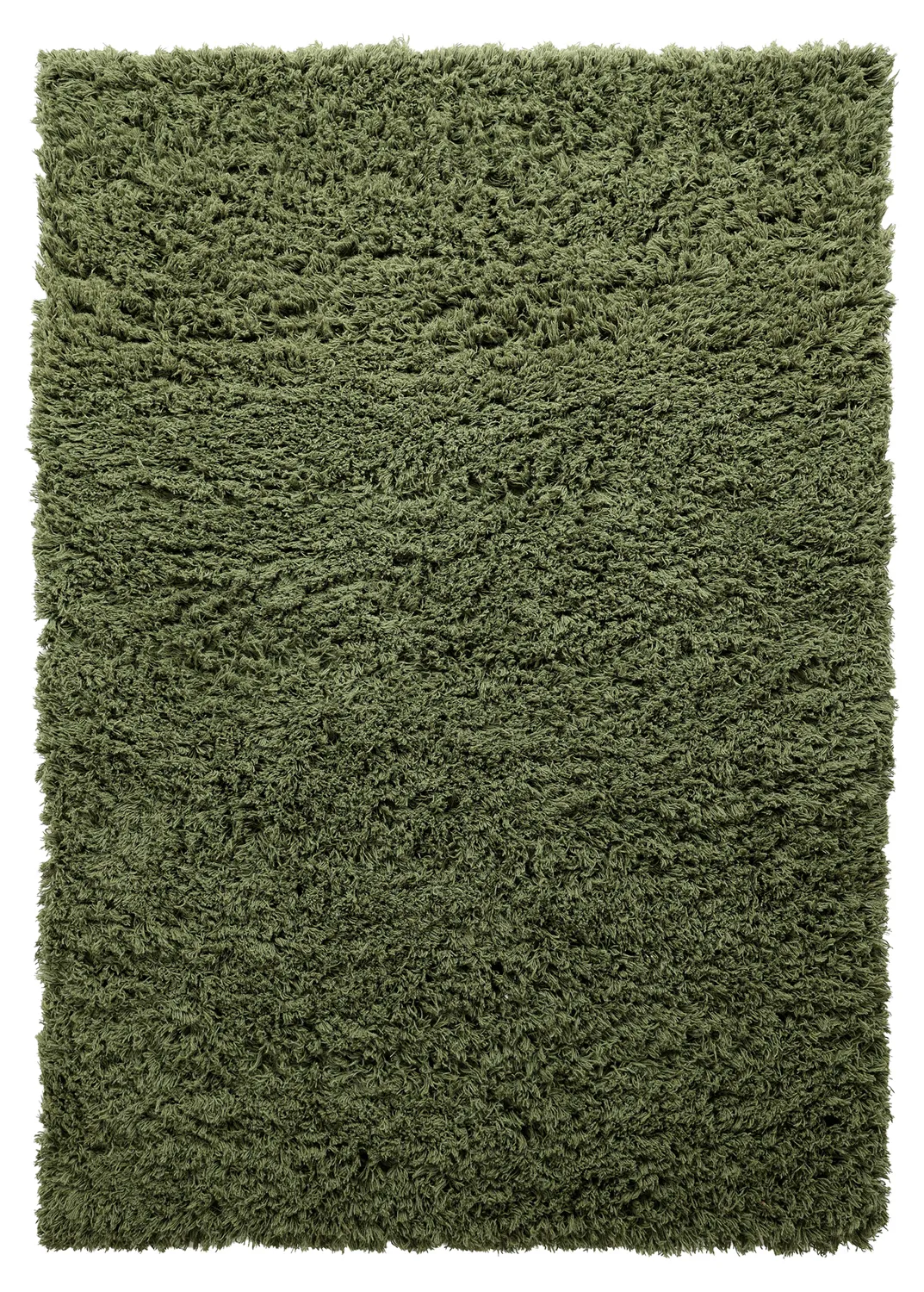 Shaggy rugs - Fassale Hand Woven Wool Shaggy (moss green)