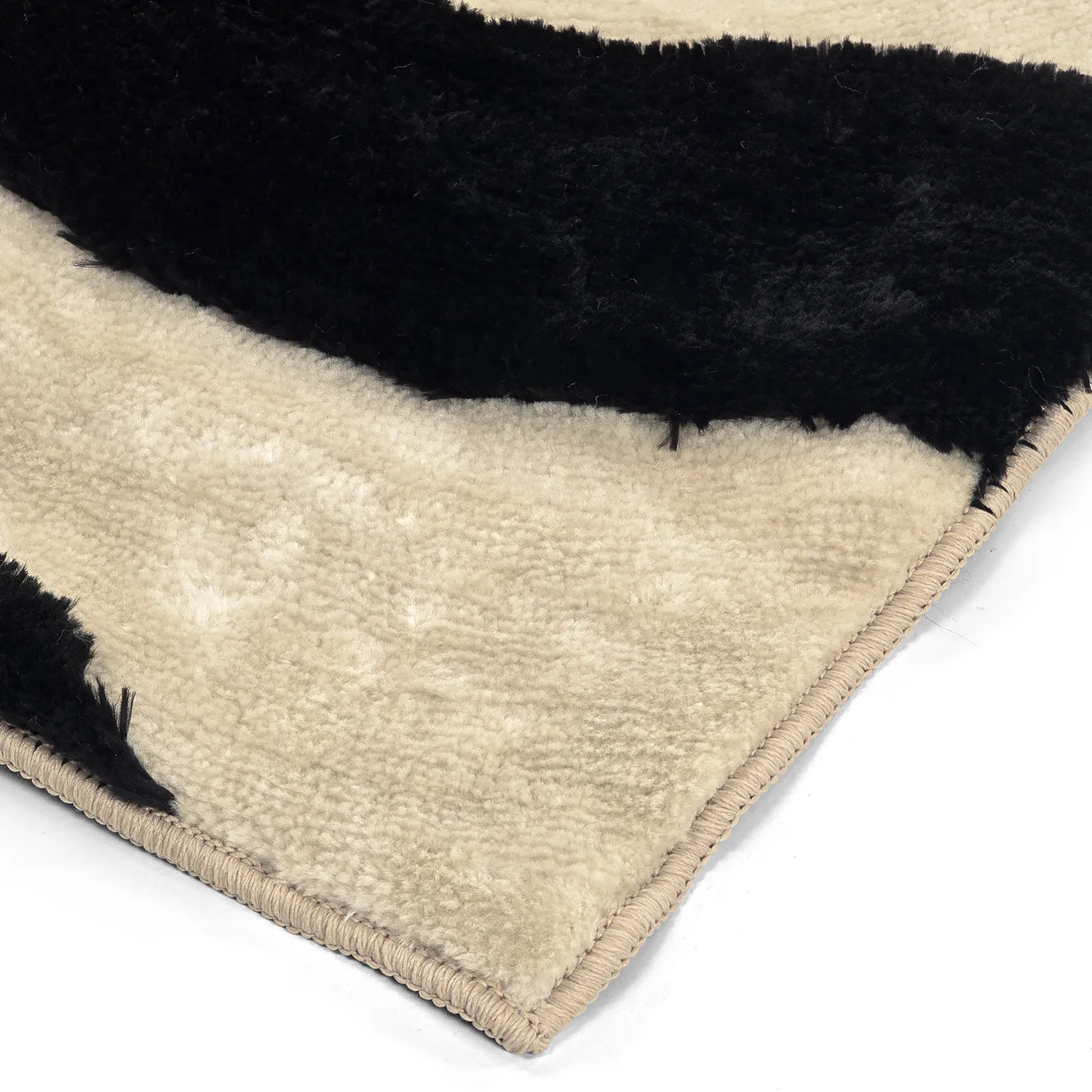 Shaggy rugs - Fergana (cream/black)